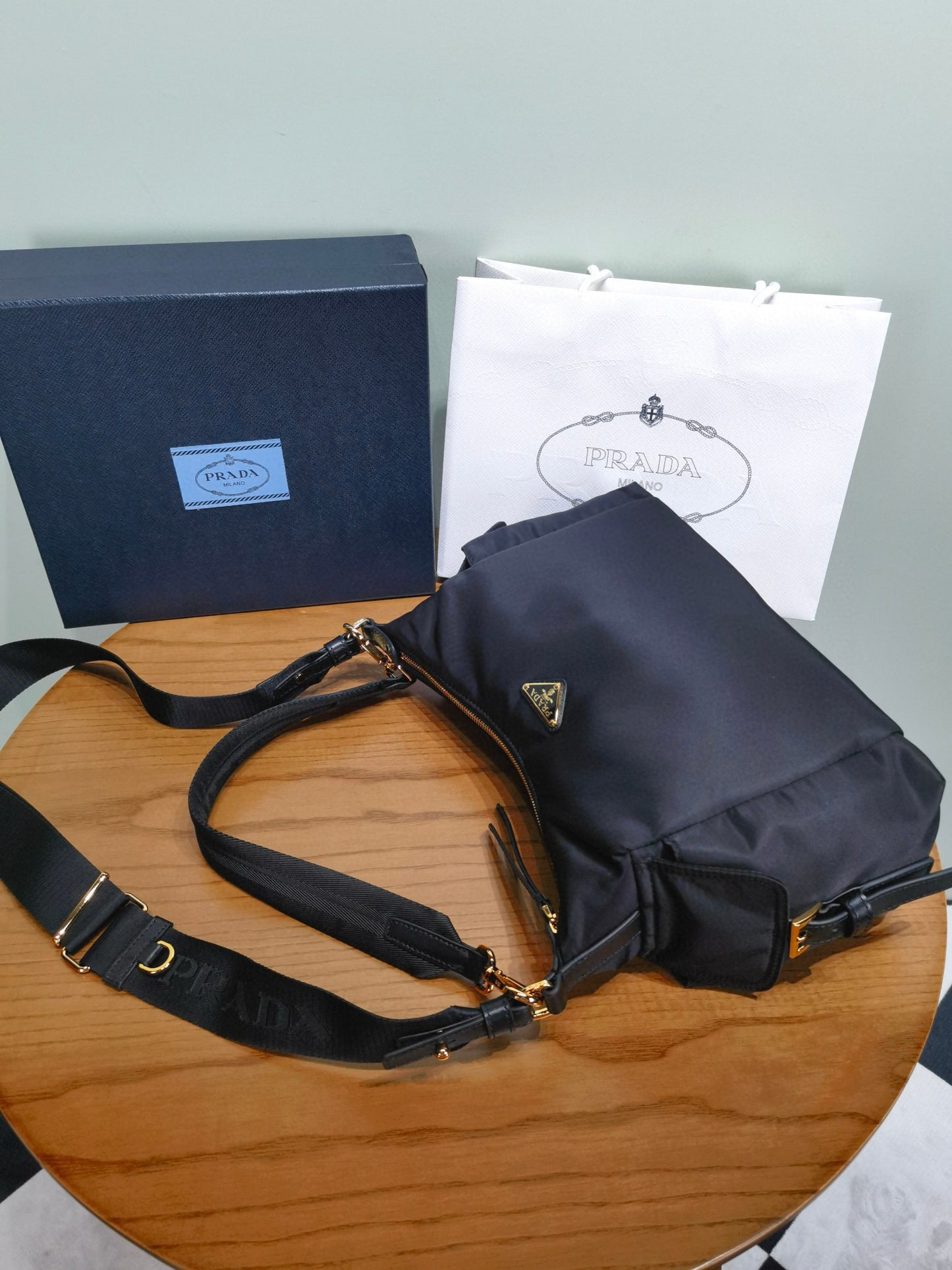 PD Re-Nylon Aimee Shoulder Bag