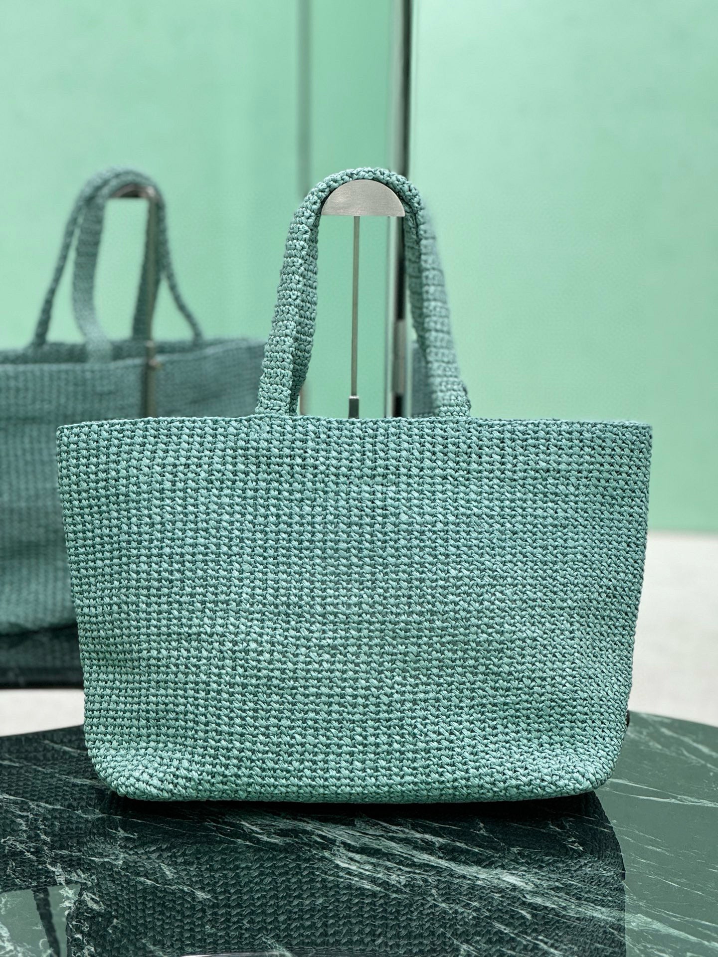 Prada Raffia Tote Bag