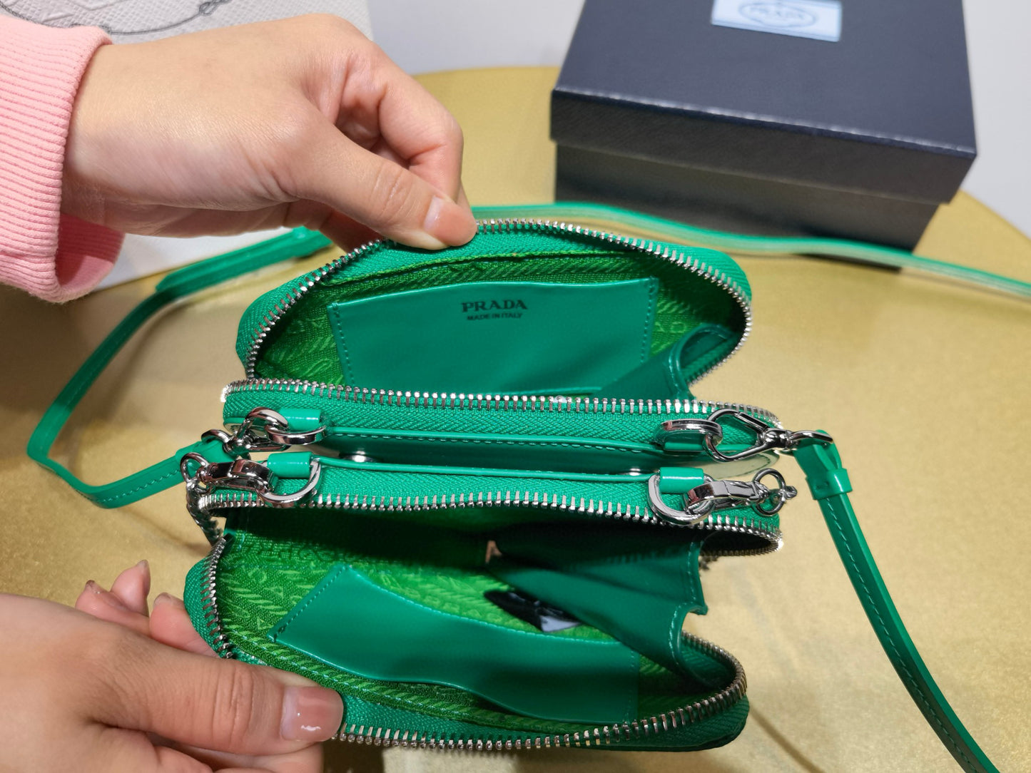 Prada Triangle Crystal Bag
