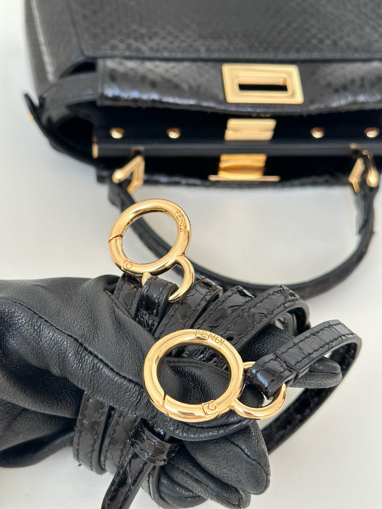 Fendi Peekaboo Bag (Python leather)