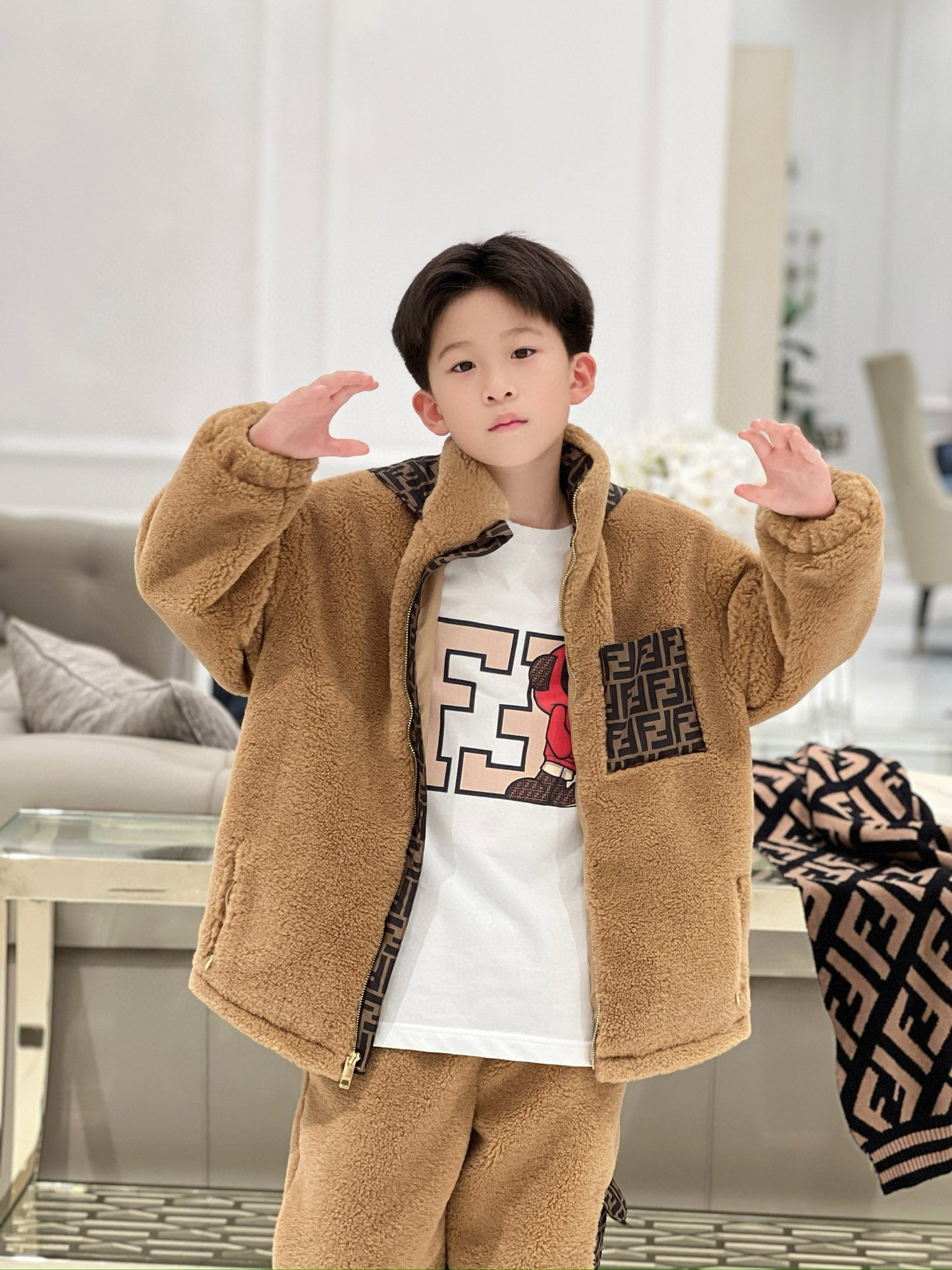 Fendi Jacket/Long Pant Set