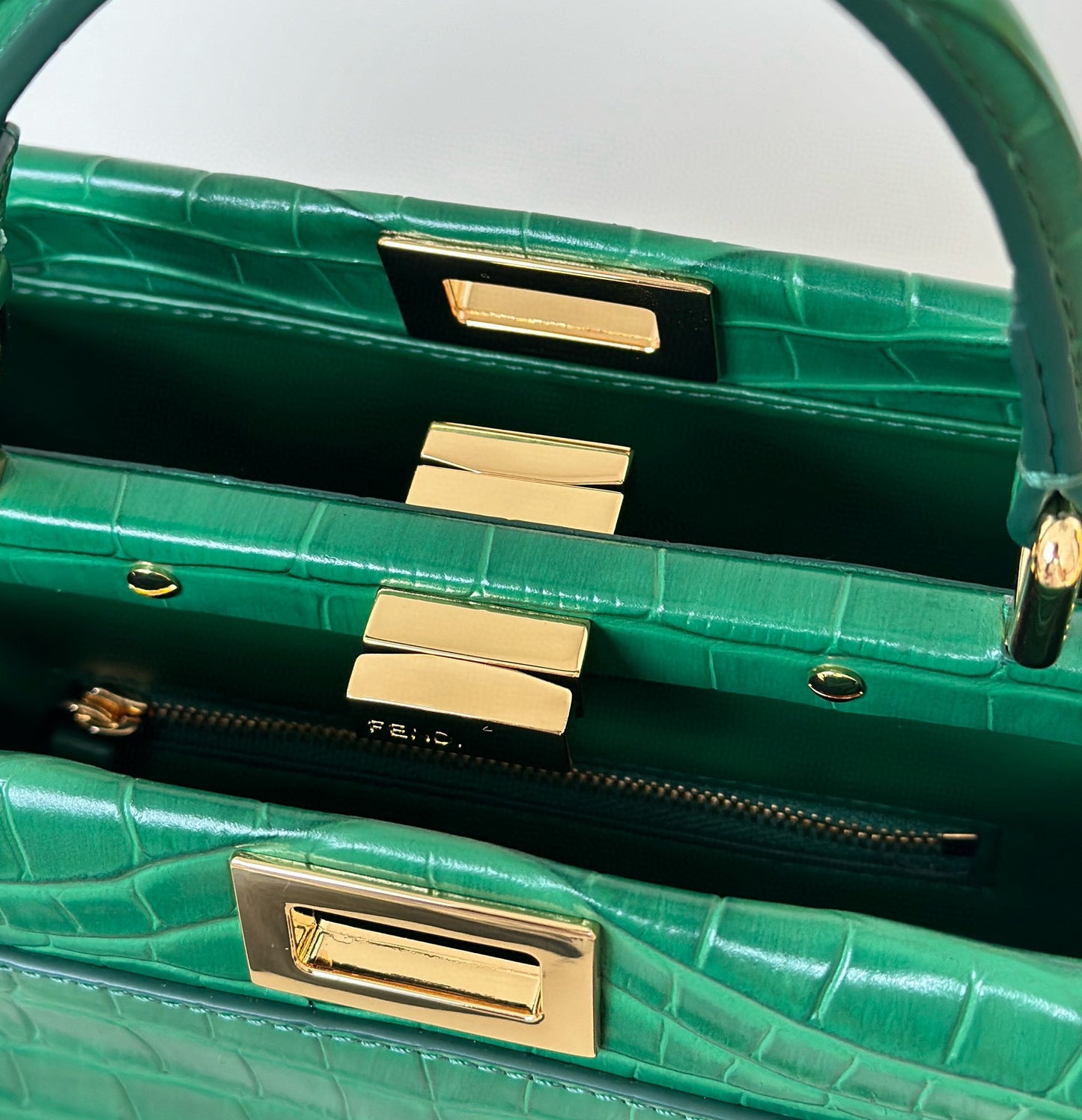 Fendi Peekaboo ISeeU Petite Precious Skin Bag