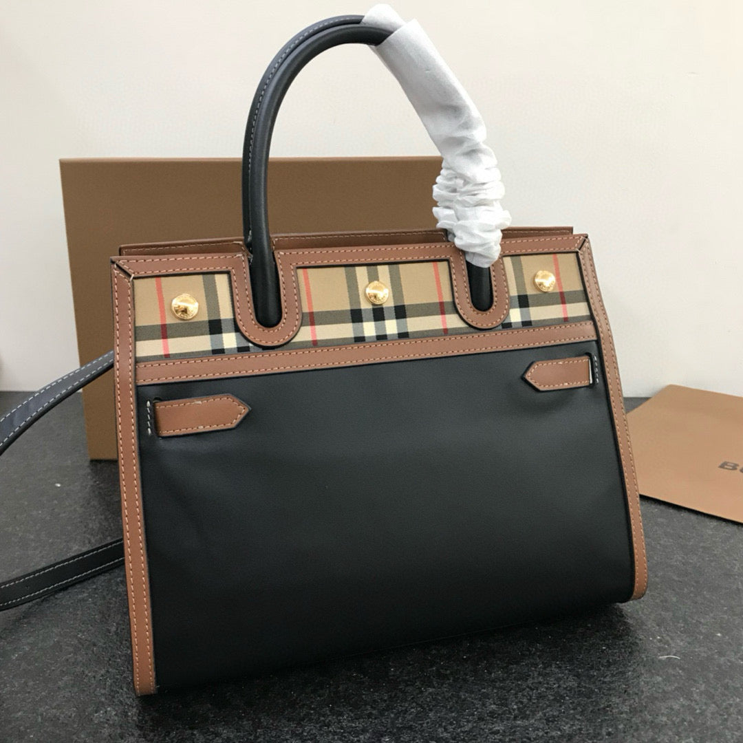 Burberry Vintage Two Handle Title Bag(32CM*15CM*25CM)