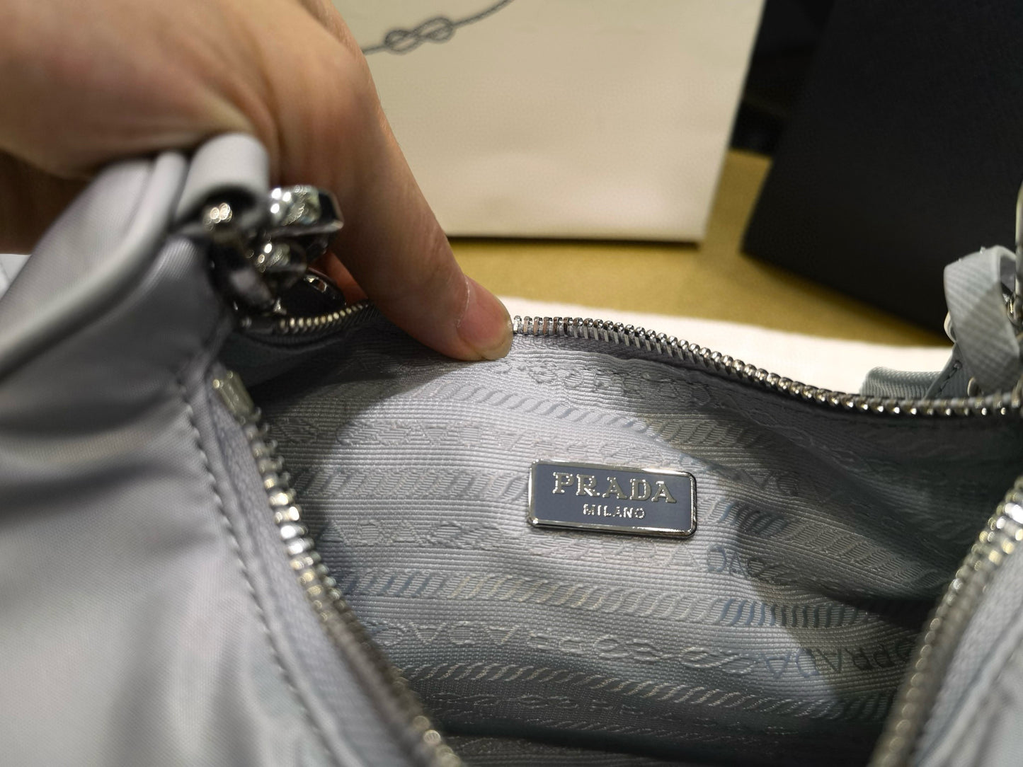 PD Re-Nylon Saffiano Bag