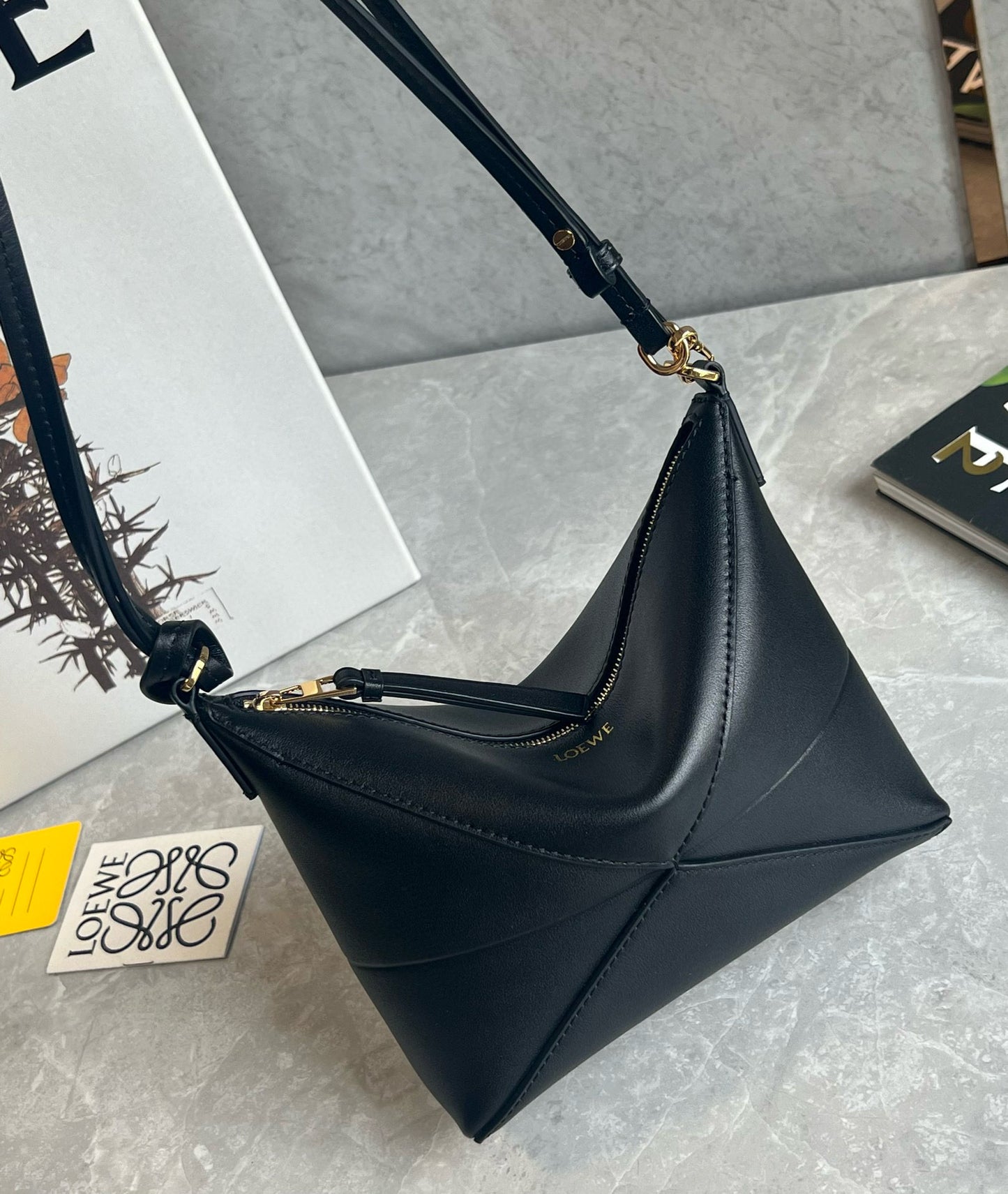 Loewe Puzzle Fold Pouch Mahjong Bag(23x6.5x15.5cm)