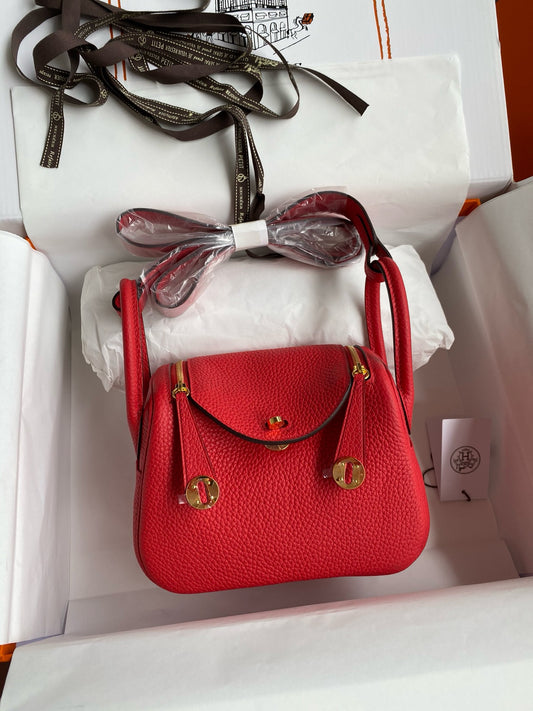 Hermes Mini Lindy, 19 cm, Q5, piel TC