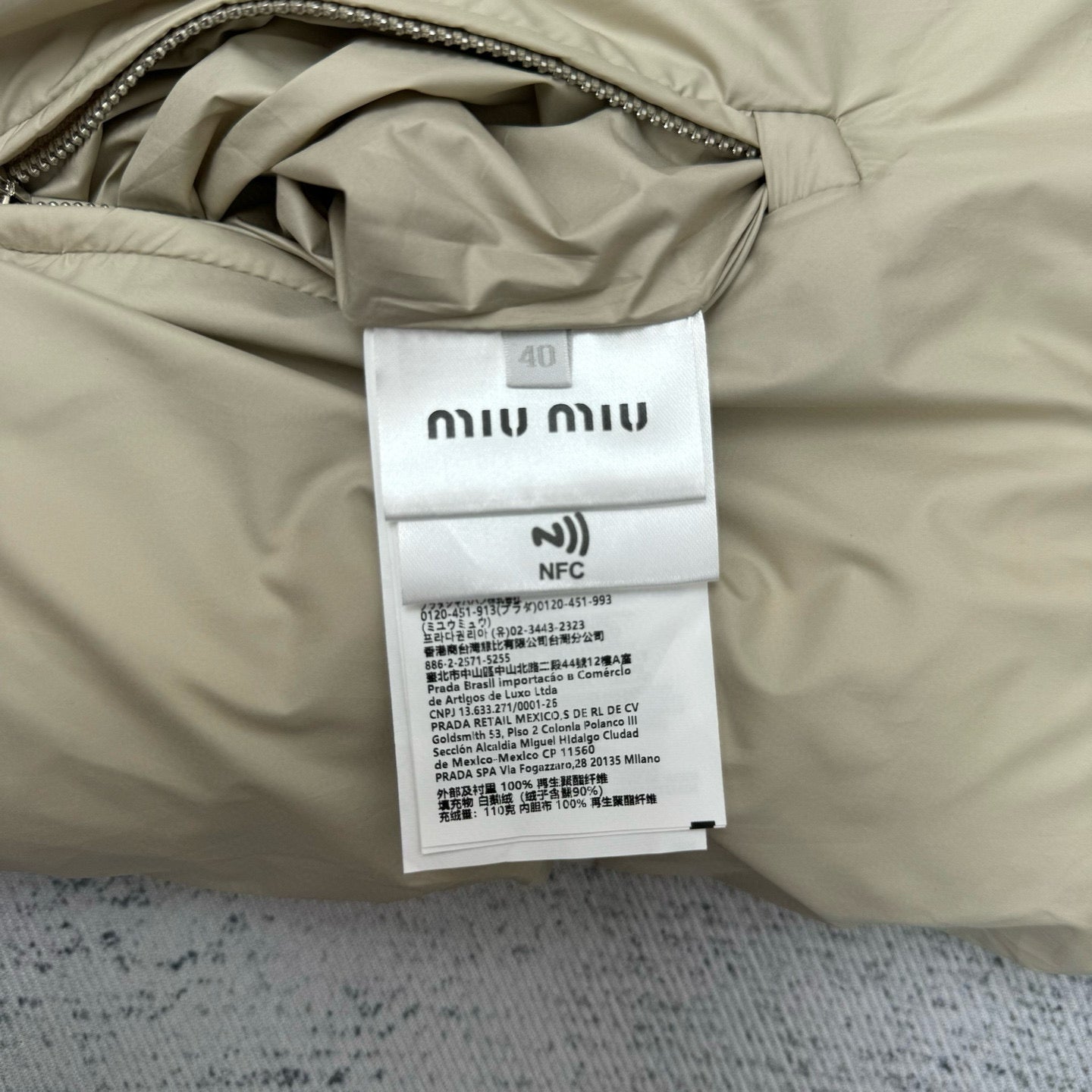 Miu Miu Down Jacket