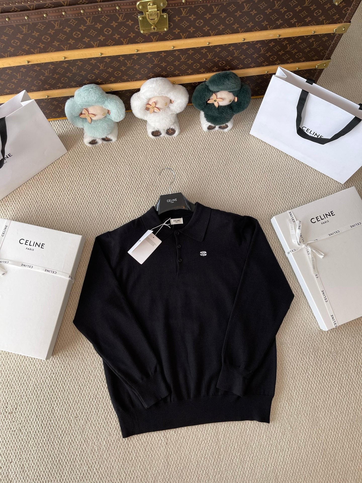 Celine Long Sleeve Polo