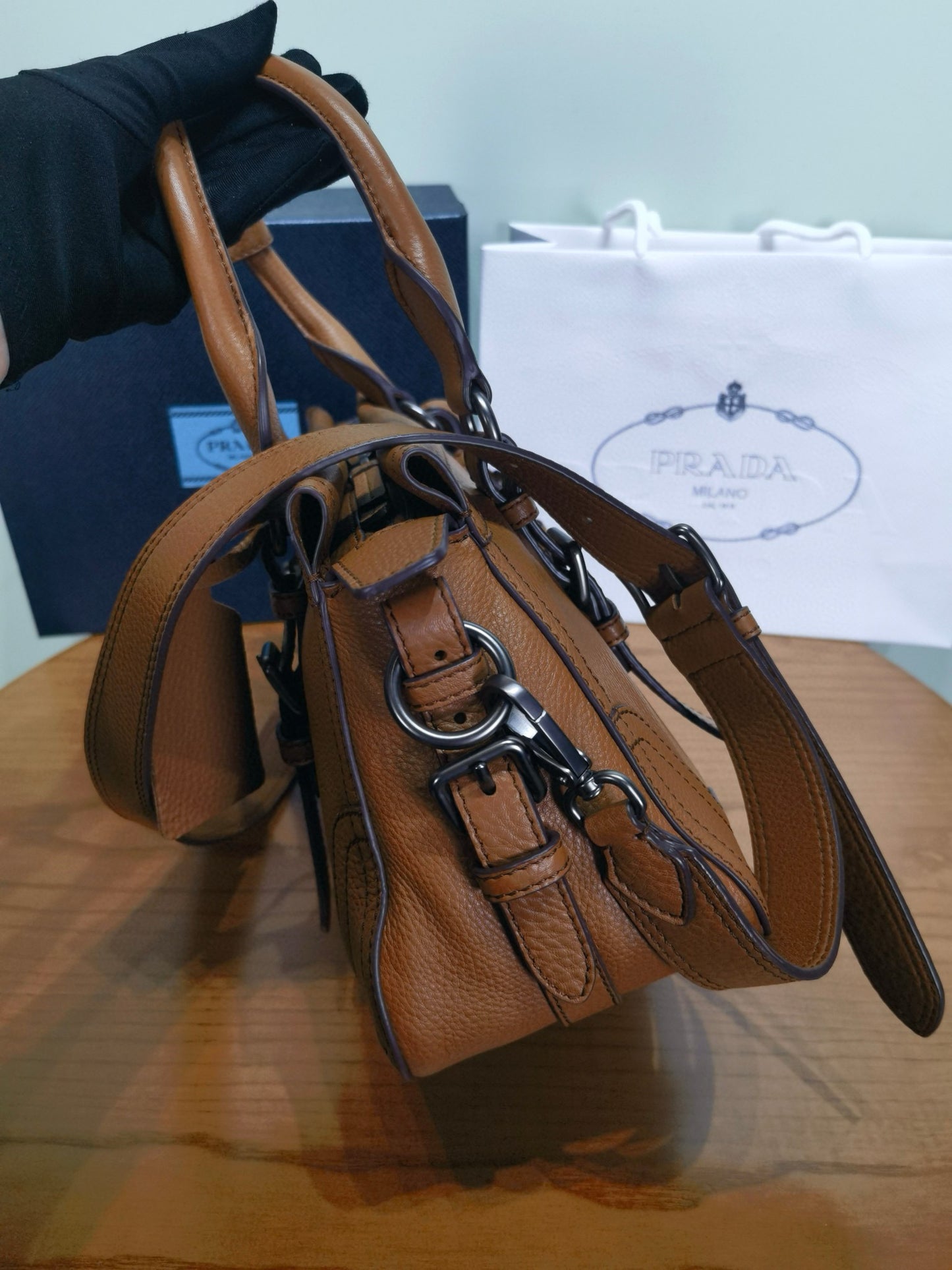 PD Bonnie Leather Tote Bag 35x22x11cm