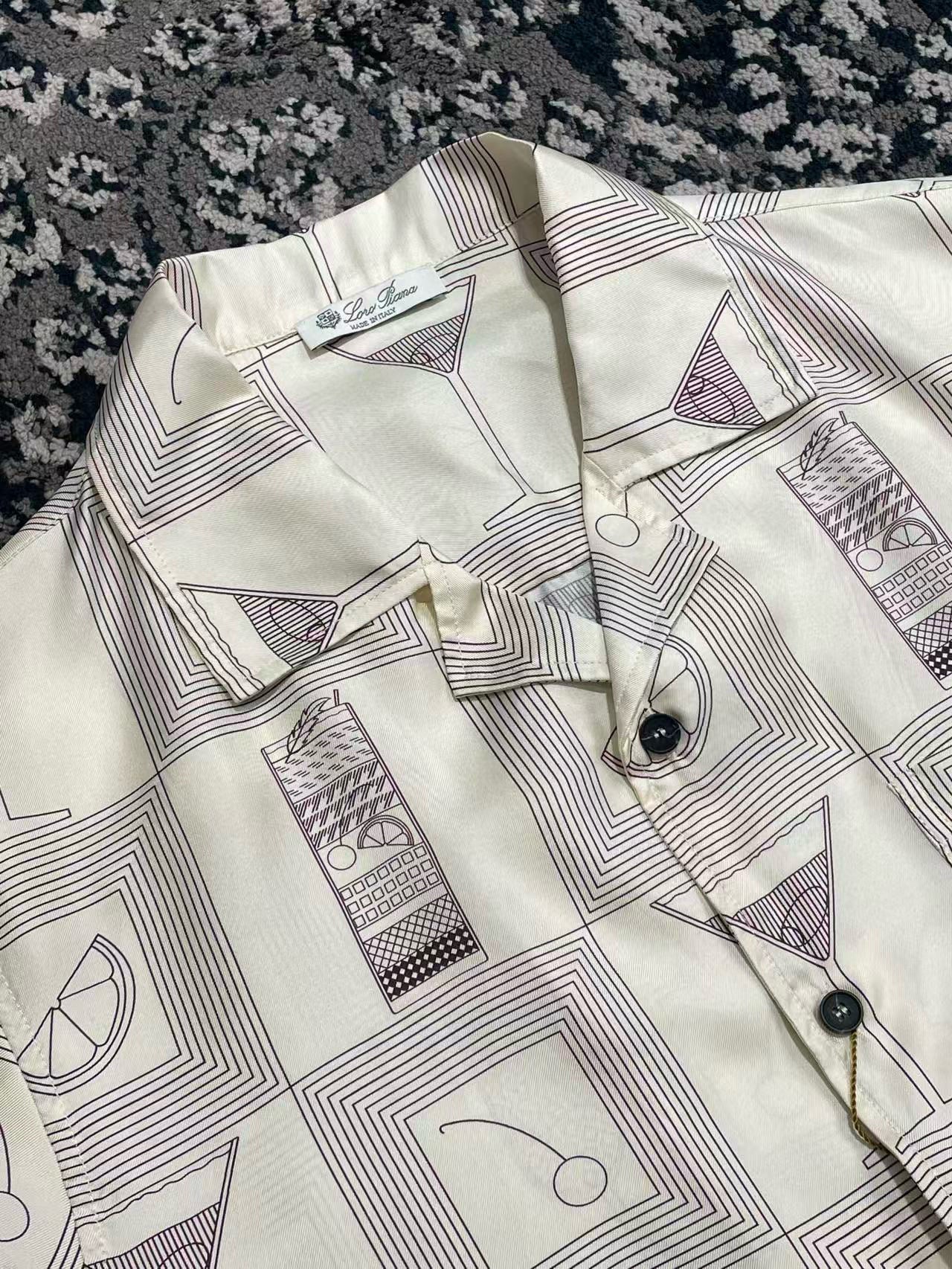 Loro Piana Silk Shirt Set