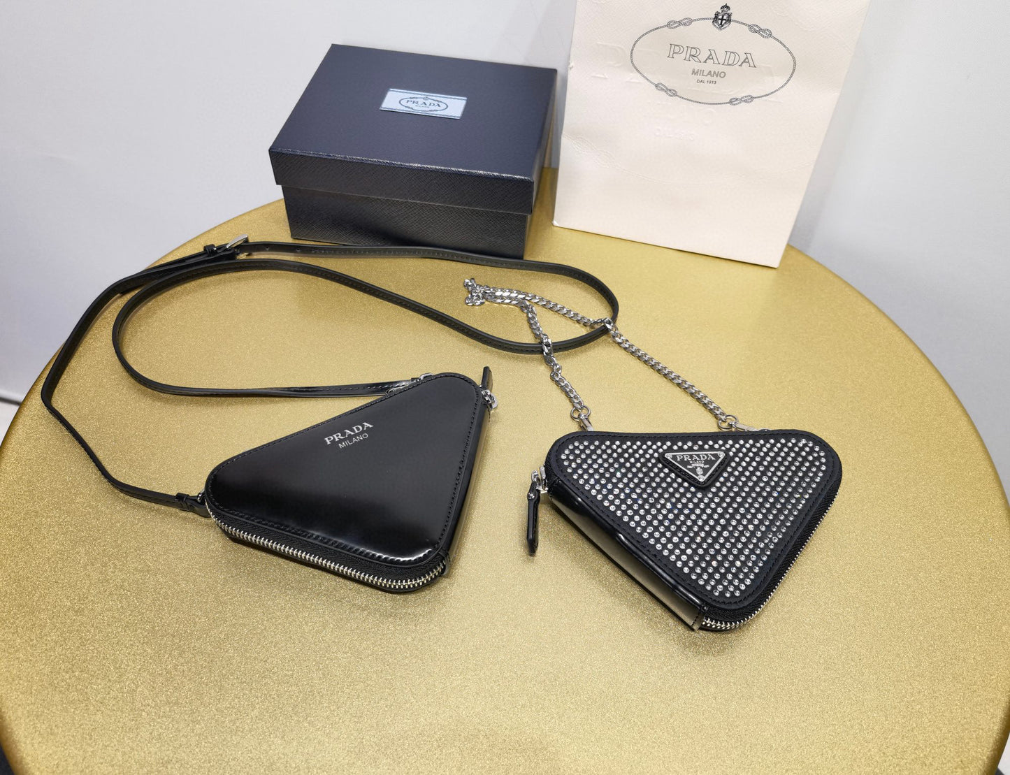 Prada Triangle Crystal Bag