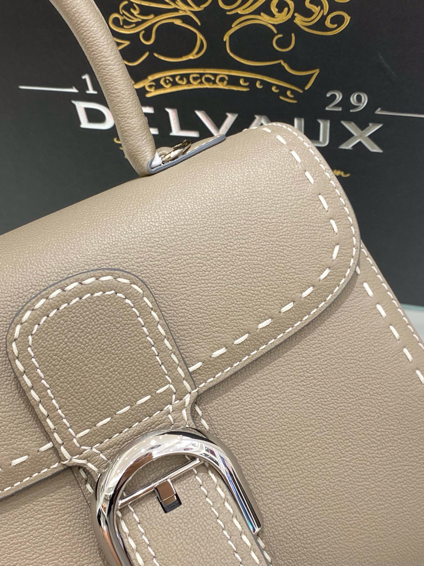 Delvaux Brillant Mini Surpique Rodeo Calf Handbag
