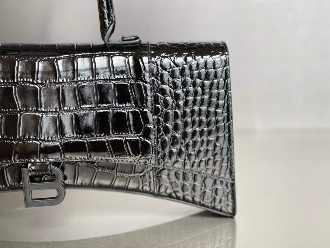 BLCG Hourglass XS Crocodile Tote Bag(6x15x35cm)
