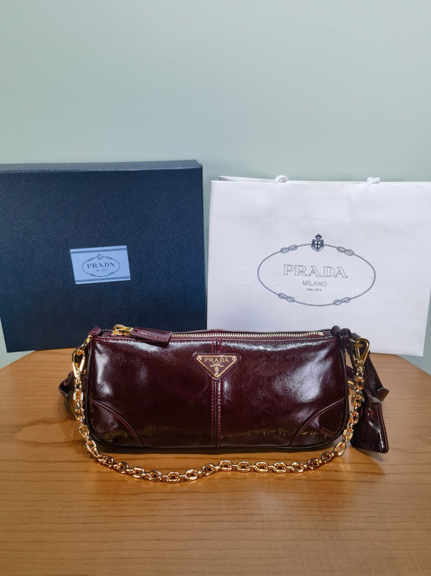 Prada Soft Lux Shoulder Bag 26x11.5x6cm