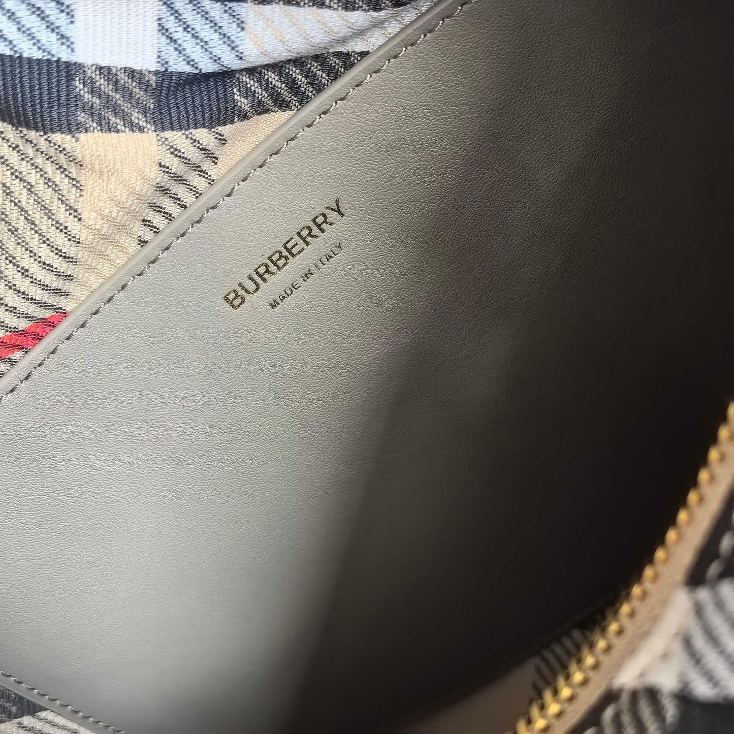Burberry Small B-Clip Check Messenger Bag