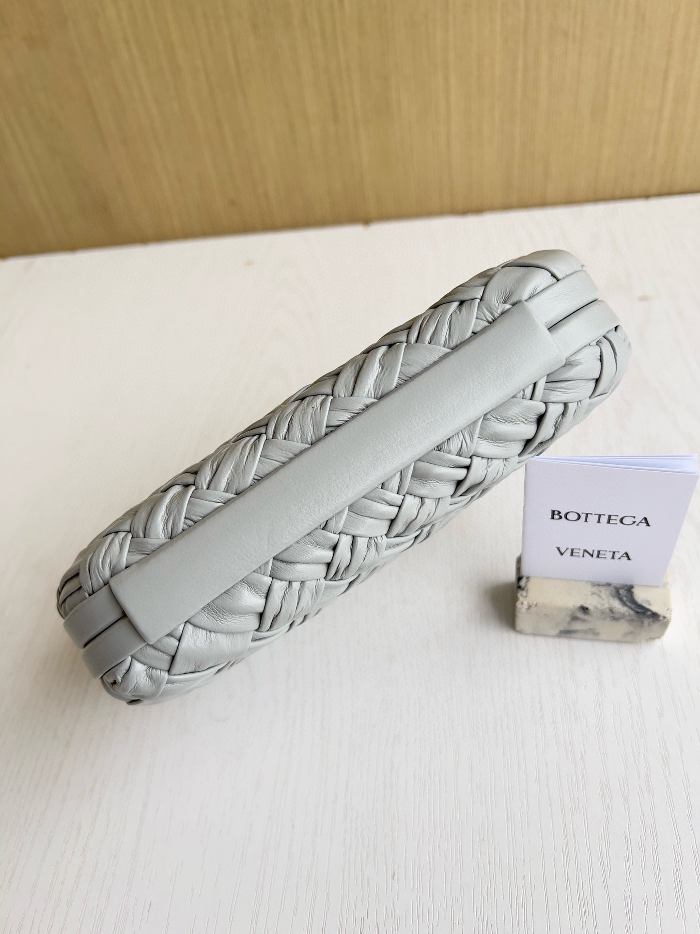 BV Plisse Knot Clutch Bag