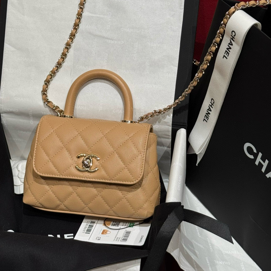 Chanel 24K Nano Coco Handle (11.5x14.5x5.5cm)