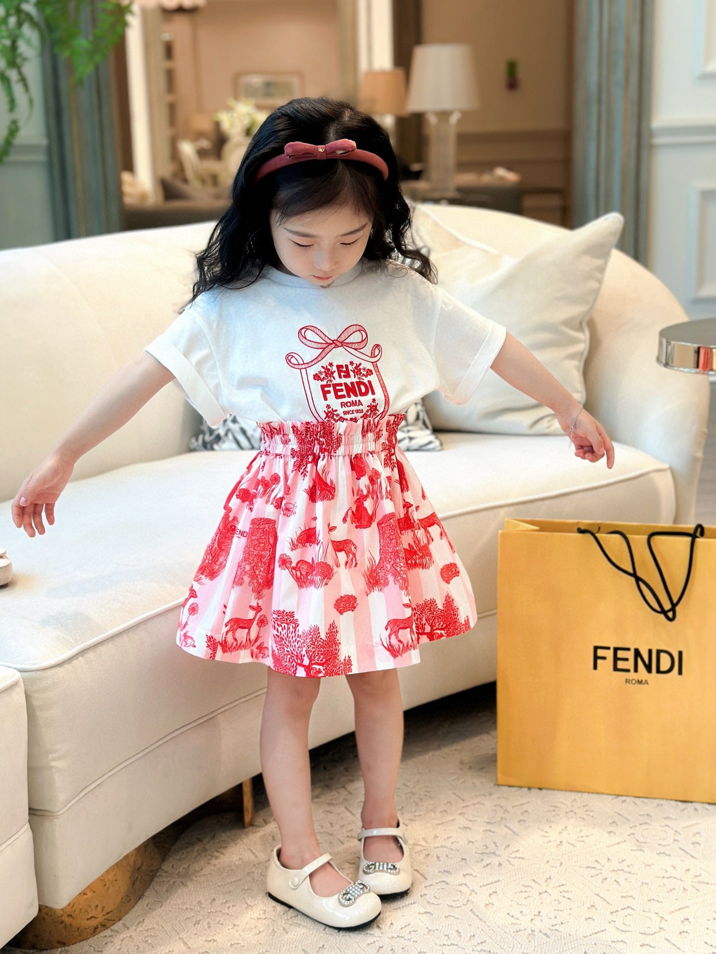 Fendi T-Shirt/Skirt Set