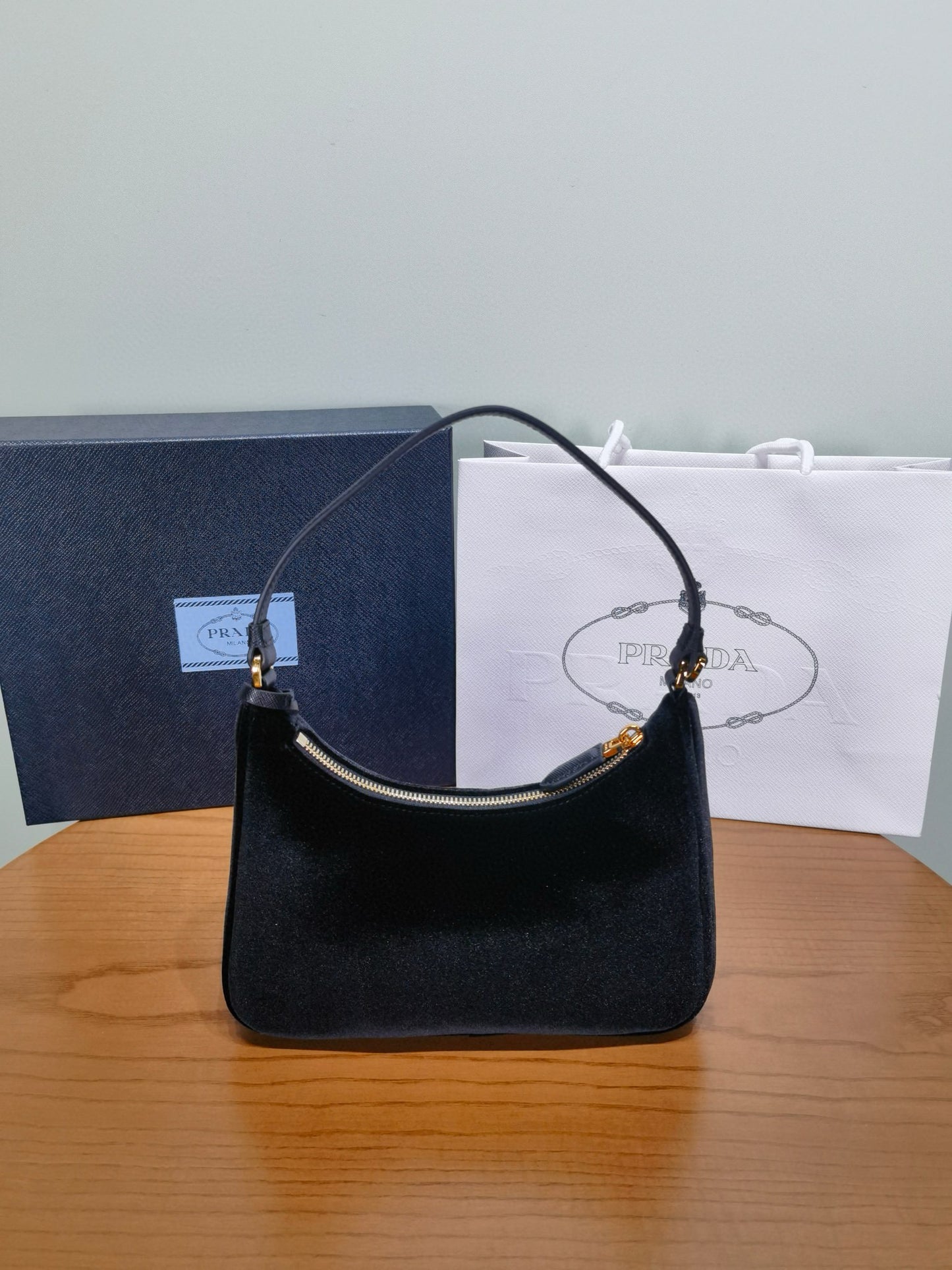 PD 2005 Velvet & Saffiano Mini Bag