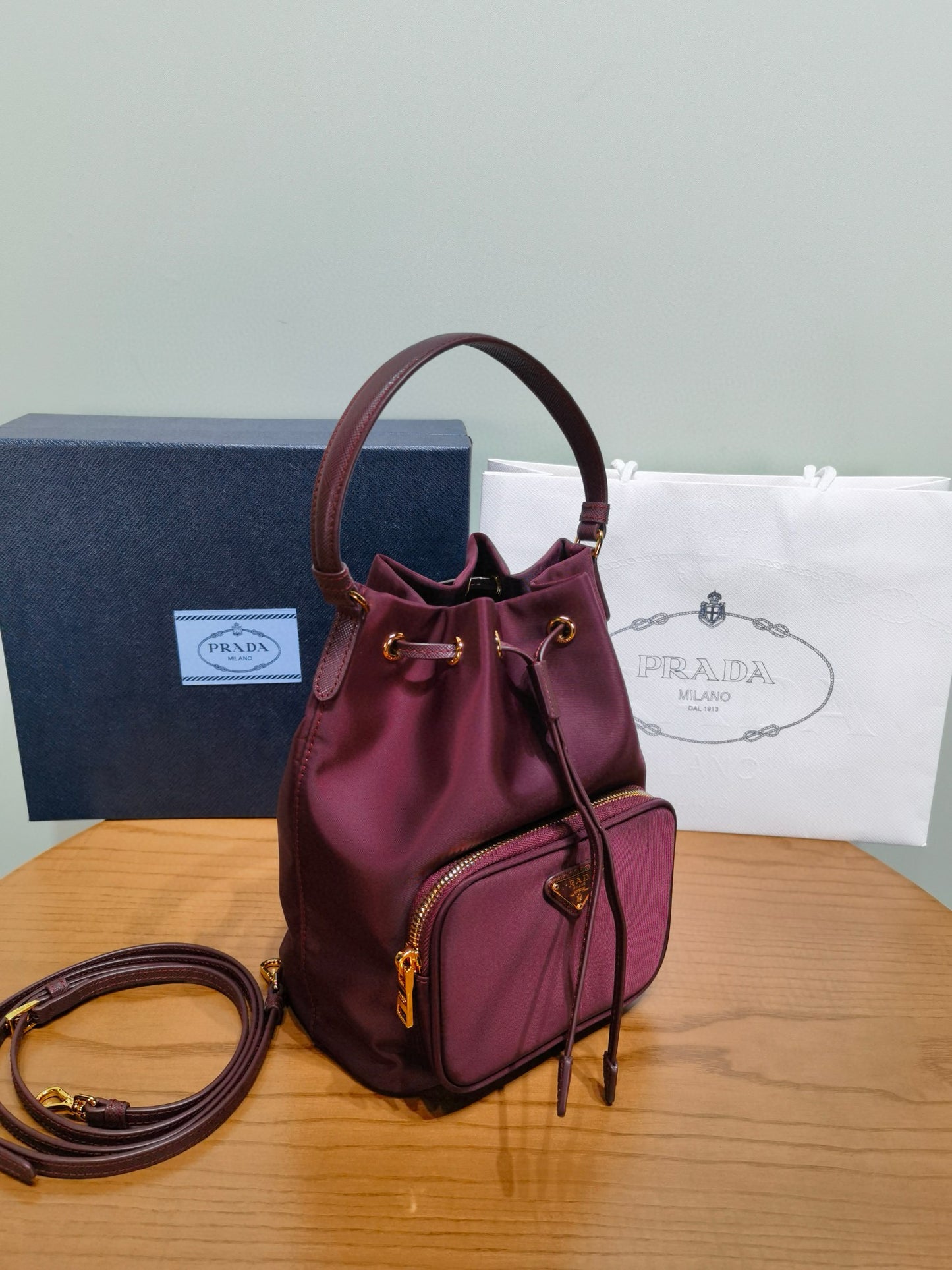 Prada Bucket Shoulder Bag