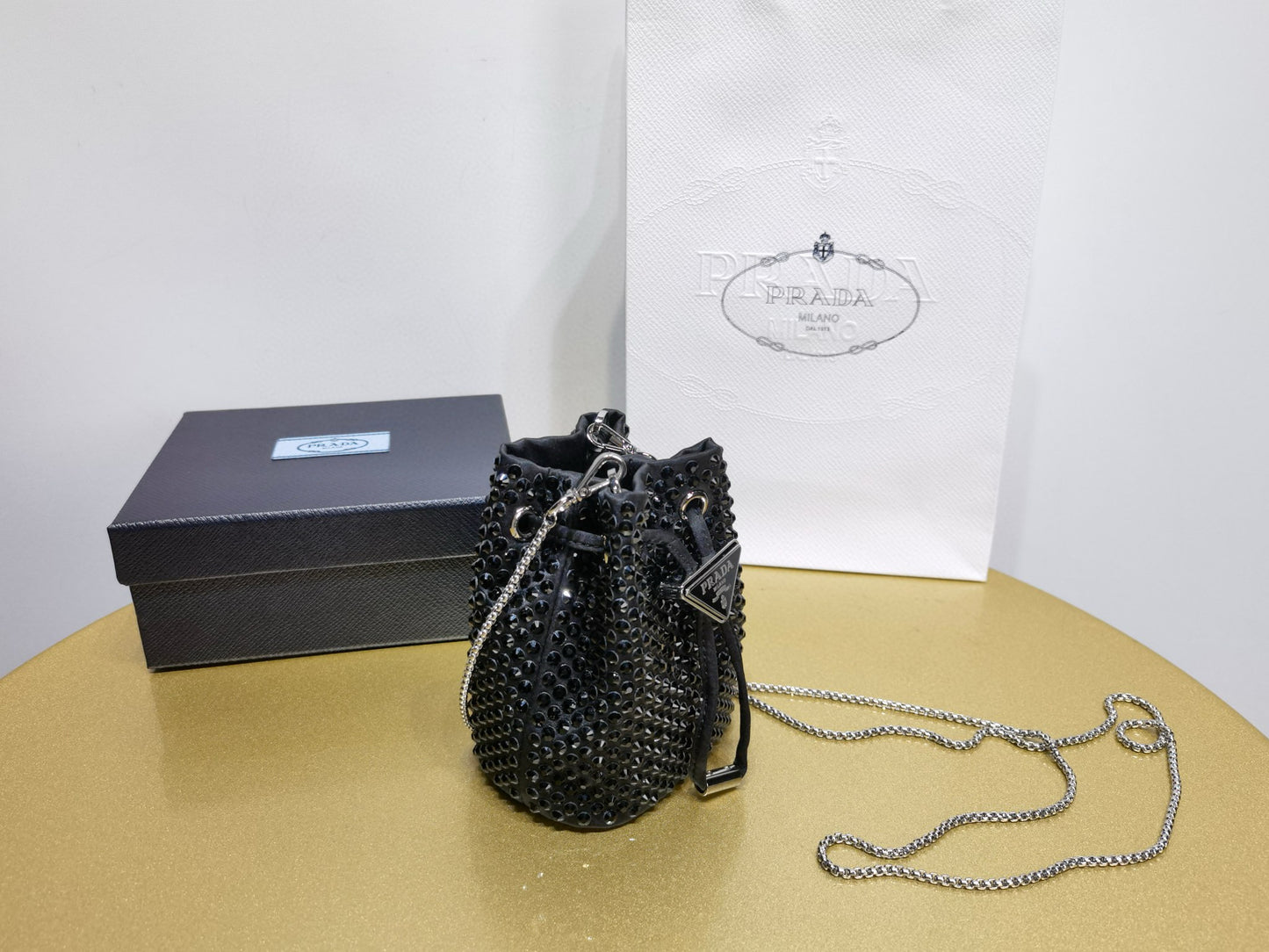 Prada Crystal Cross Body Bag Mini