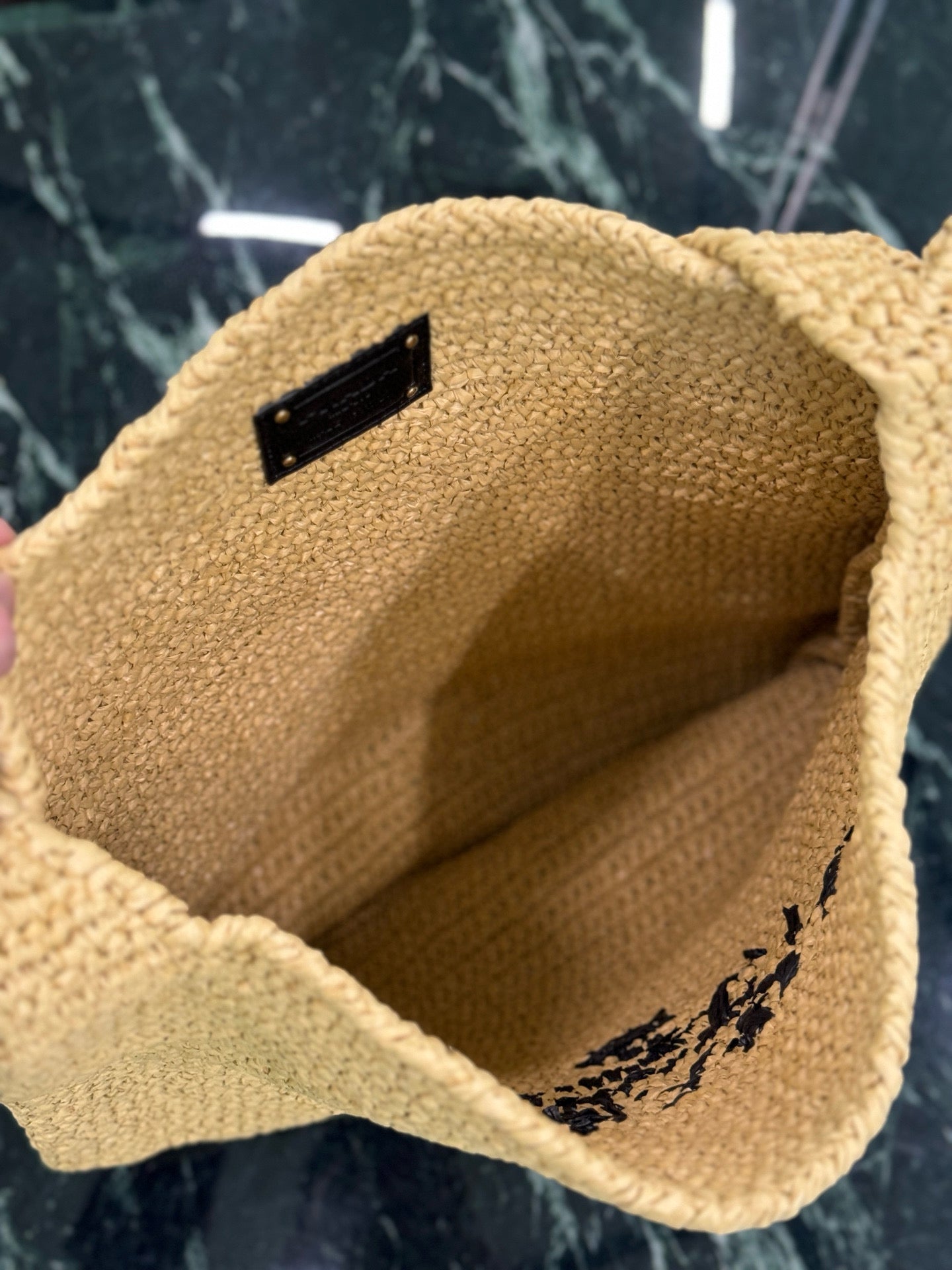 Prada Raffia Tote Bag