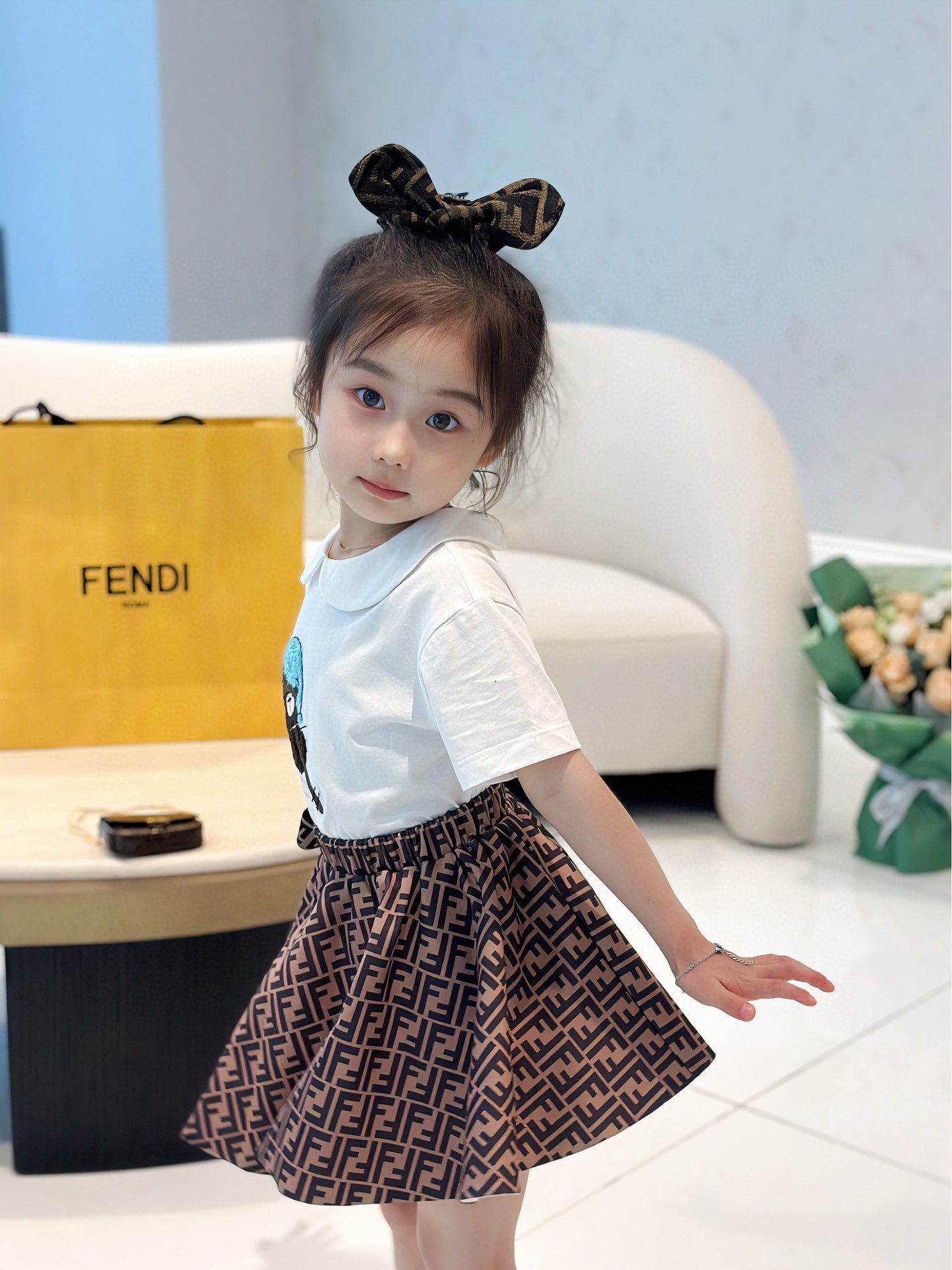 Fendi Shirt/Skirt Set