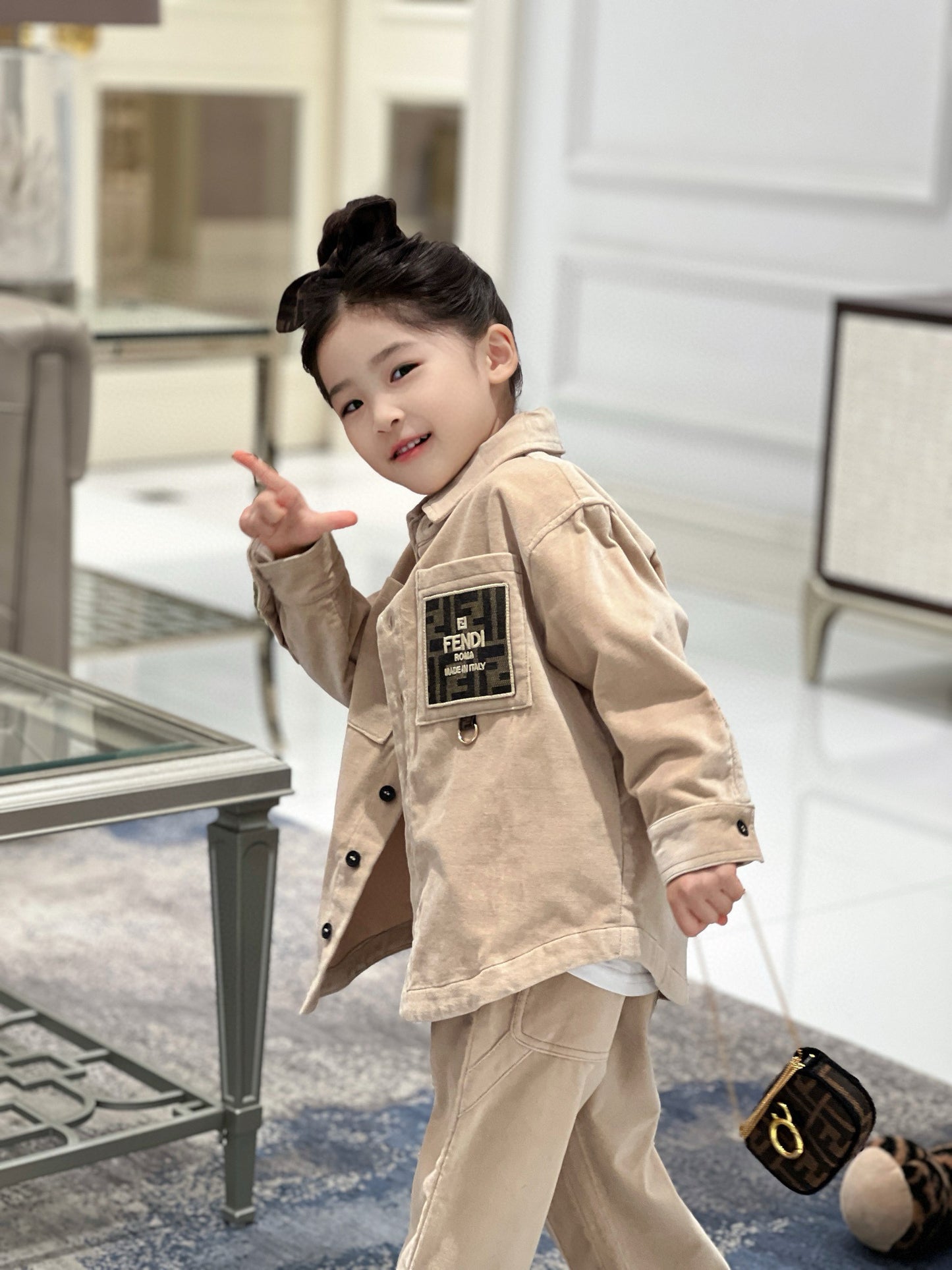 Fendi Polo/Long Pant Set