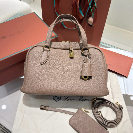 Loro Piana Needle Bowling Bag 31x15x16cm