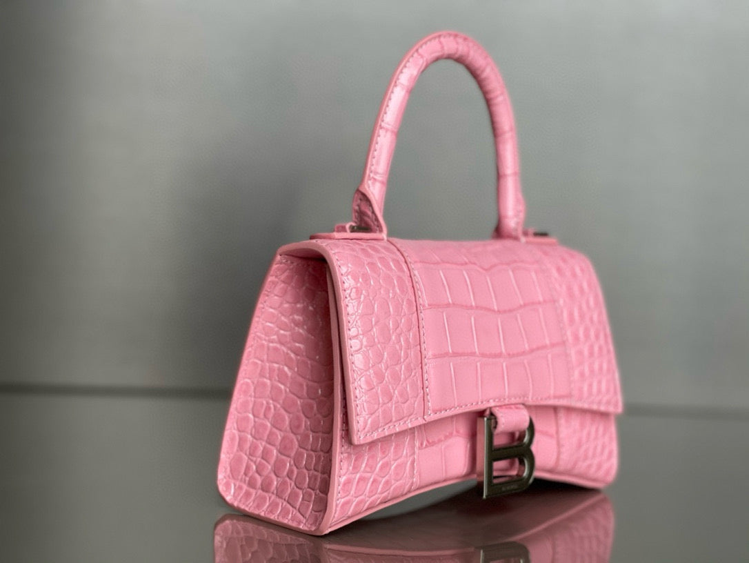 BLCG Hourglass Crocodile Top-handle Handbag
(19x8x21cm)