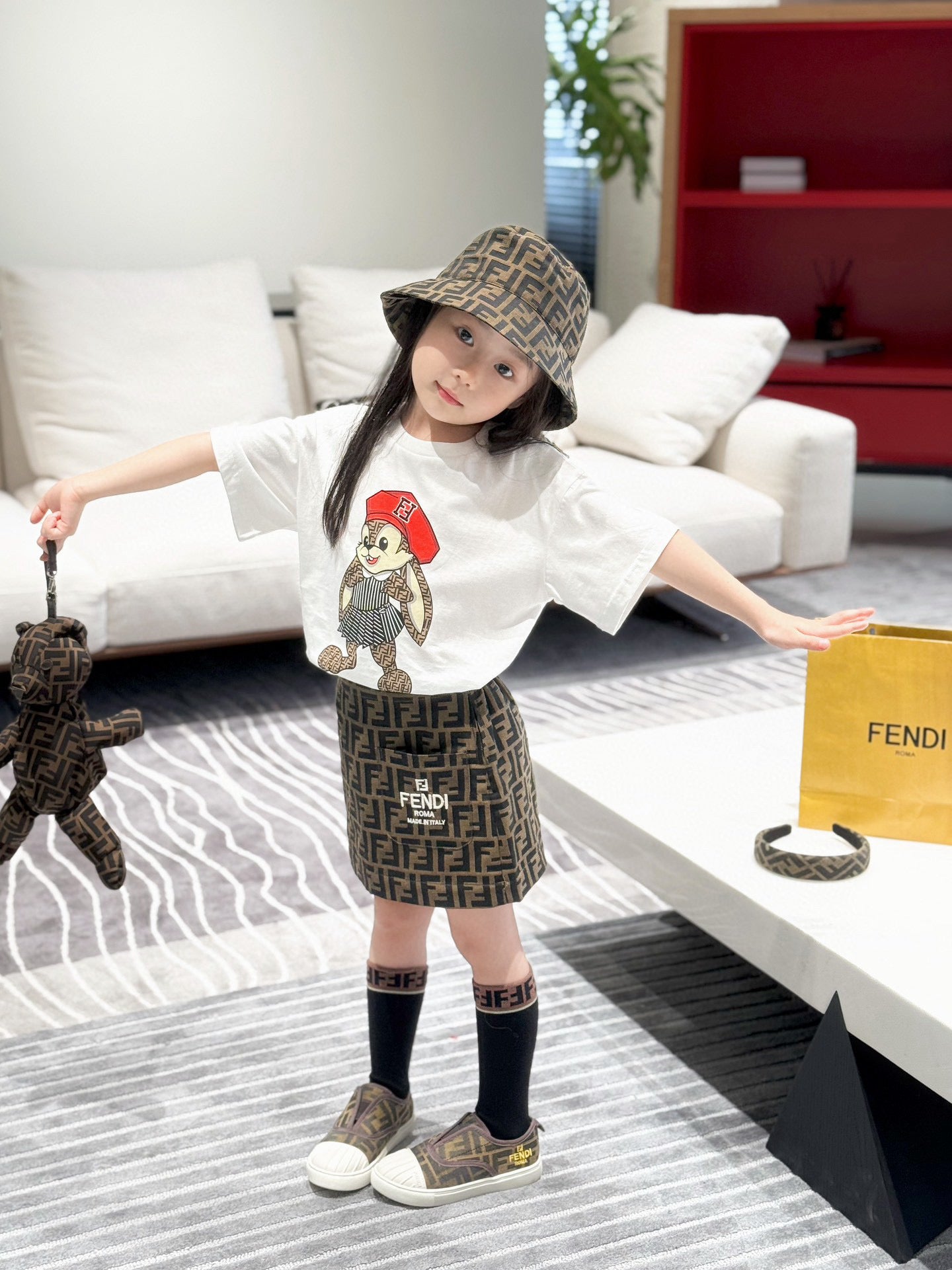 Fendi Shirt/Skirt Set