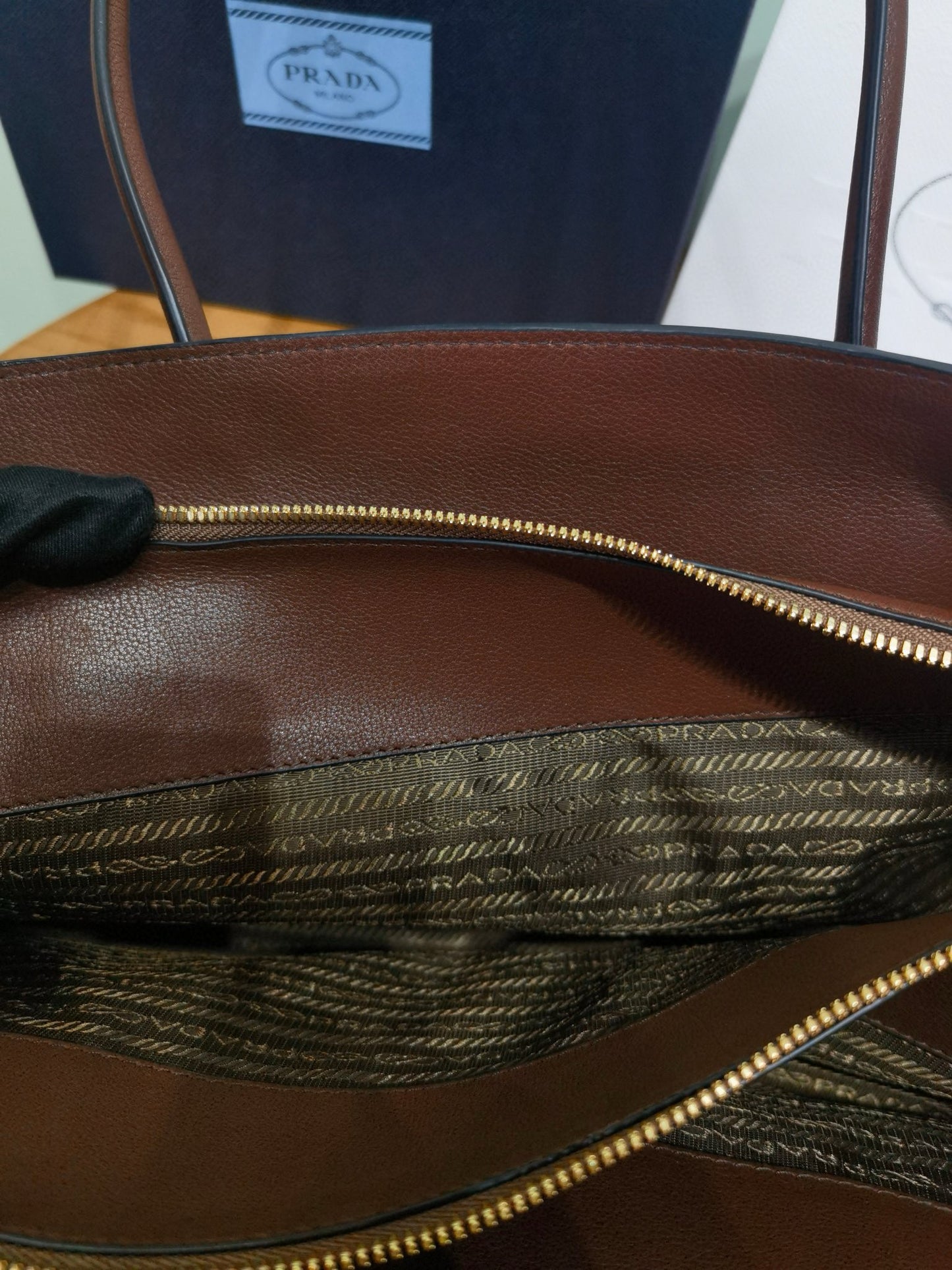 PD Large Leather Tote Bag