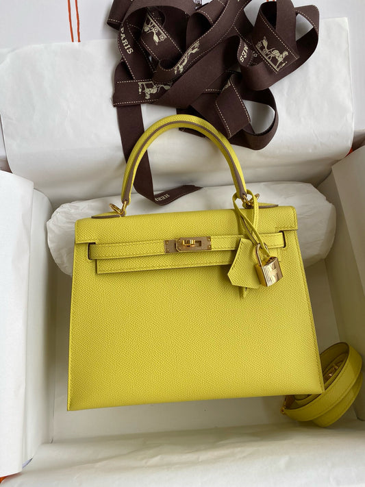 Hermes Kelly, 25 cm, 9R, Epsom