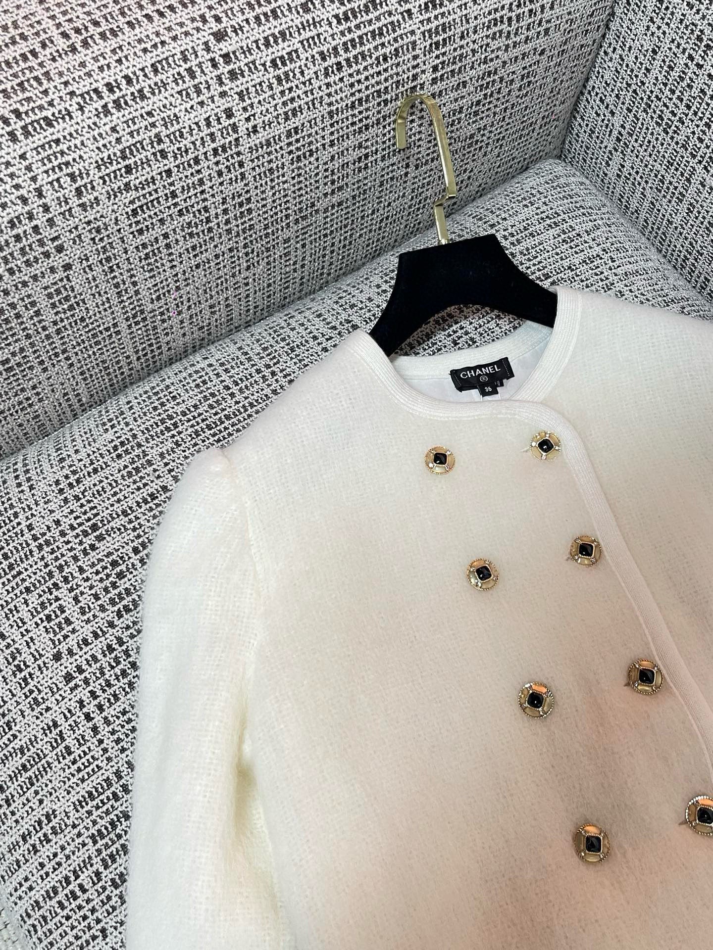Chanel Cardigan With Skirt Set