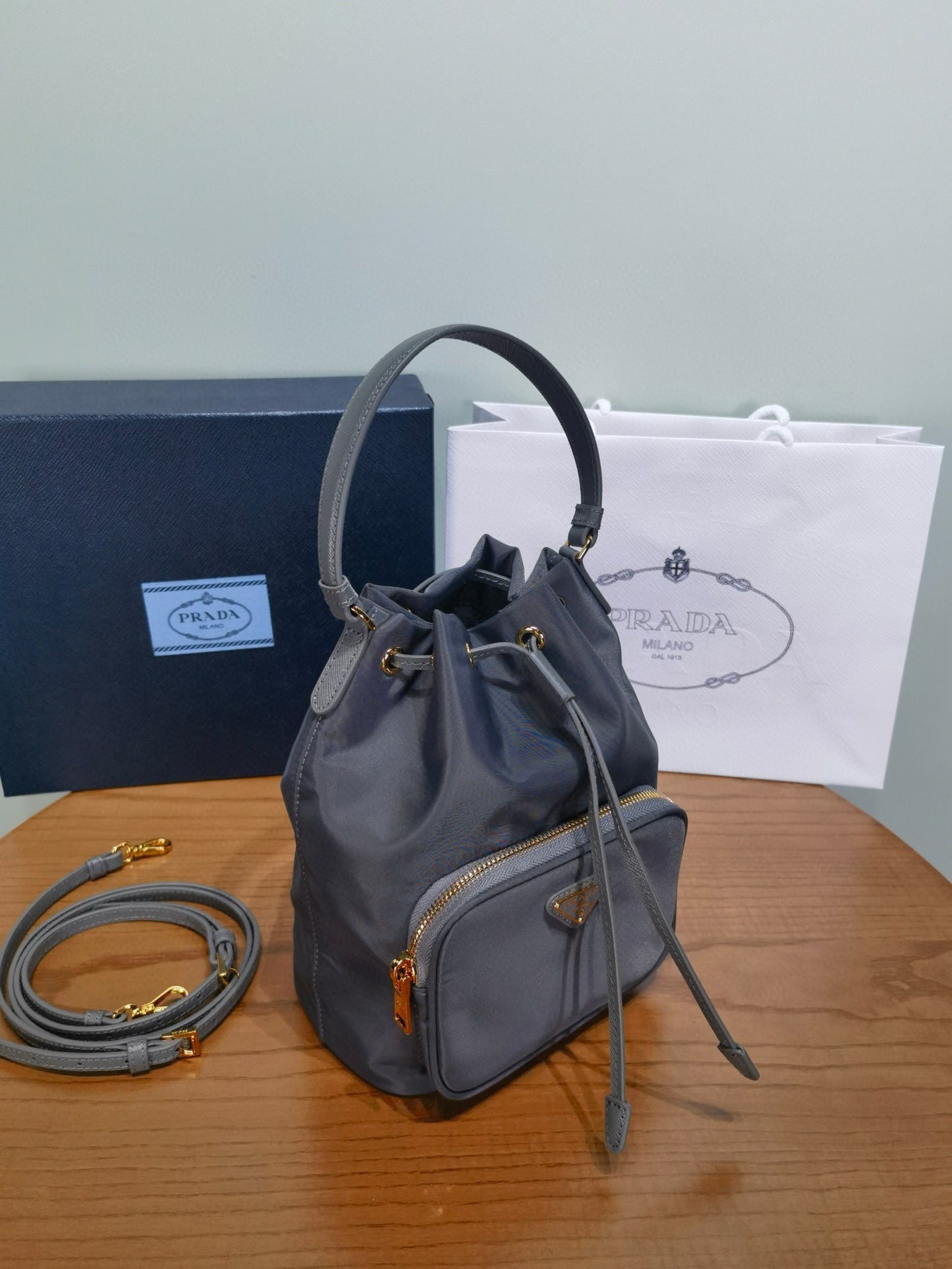 Prada Bucket Shoulder Bag