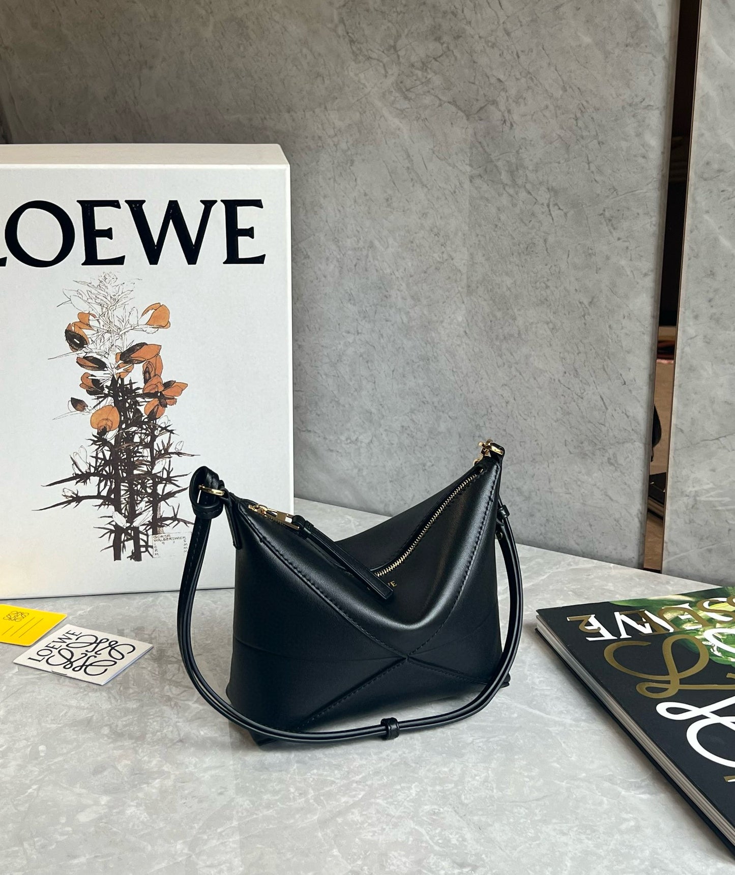 Loewe Puzzle Fold Pouch Mahjong Bag(23x6.5x15.5cm)