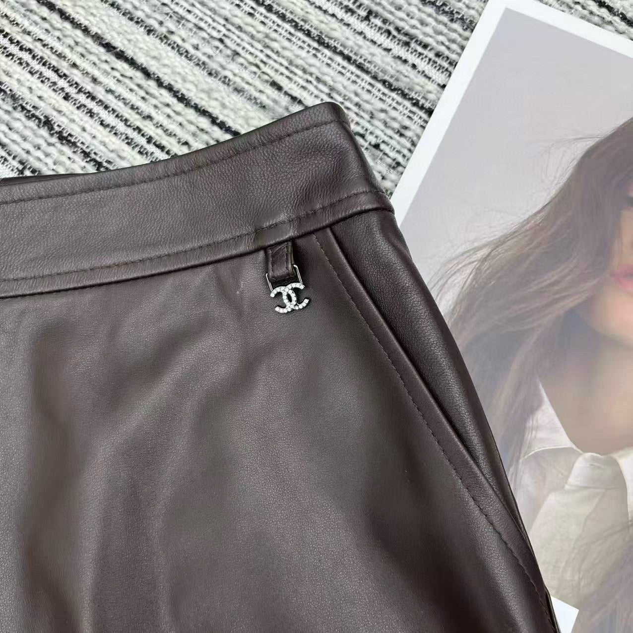 Chanel Leather Shorts