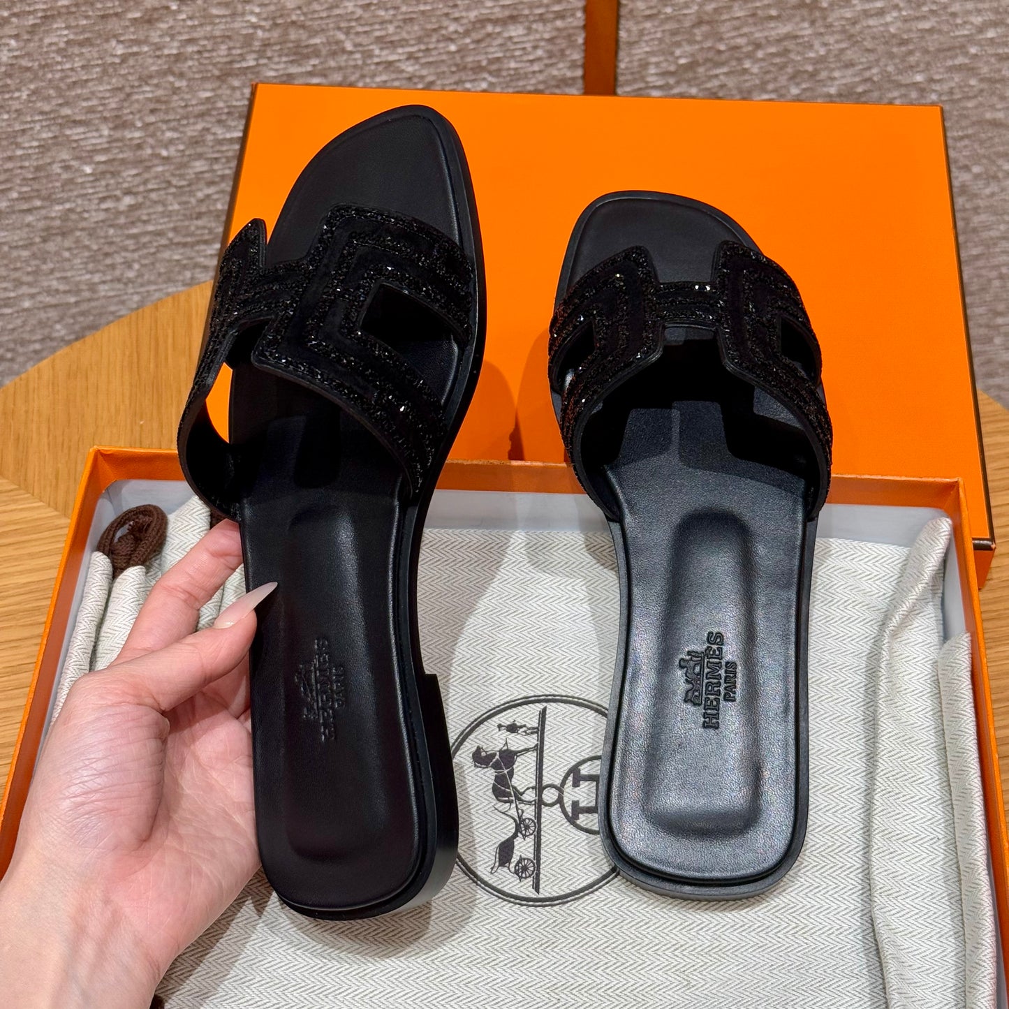 Hermes Slippers