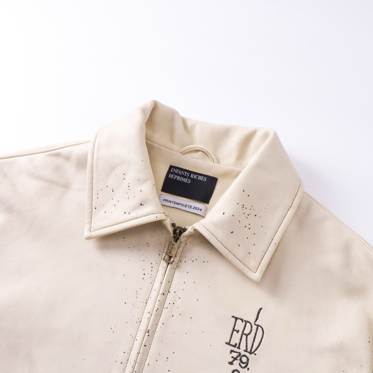 Enfants Riches Déprimés Zip-Up Leather Jacket