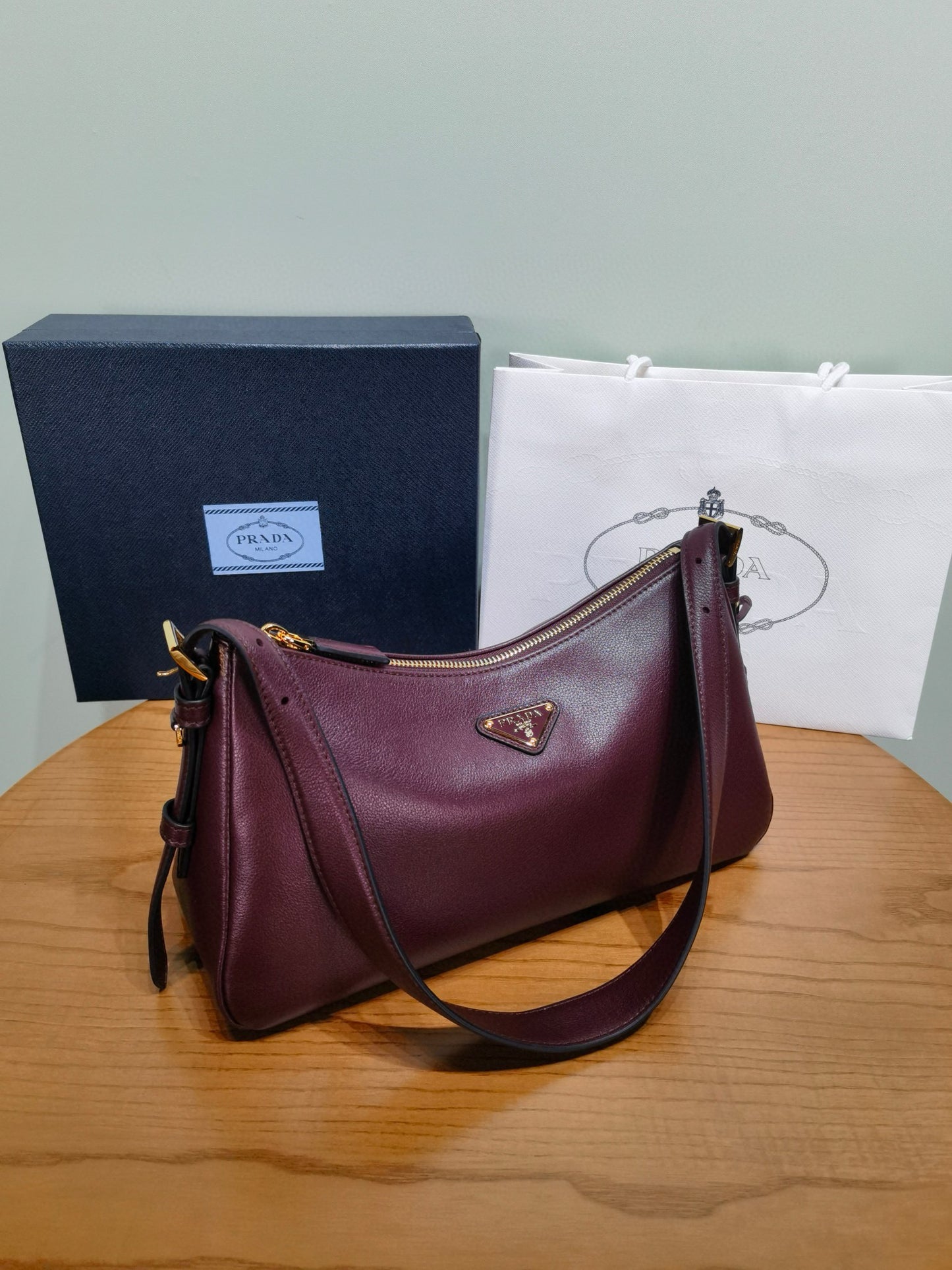 Prada Aimee Handbag 31x18x10cm