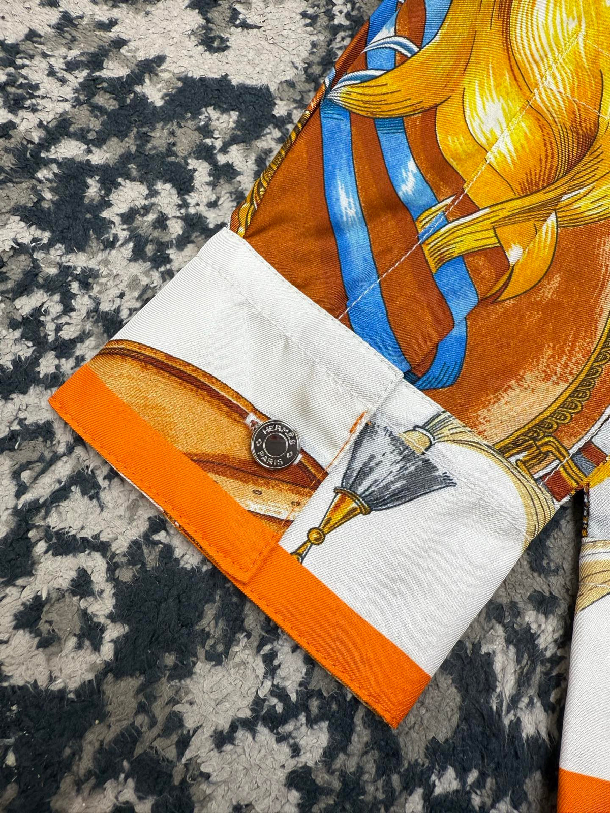 Hermes Long Sleeve Silk Shirt