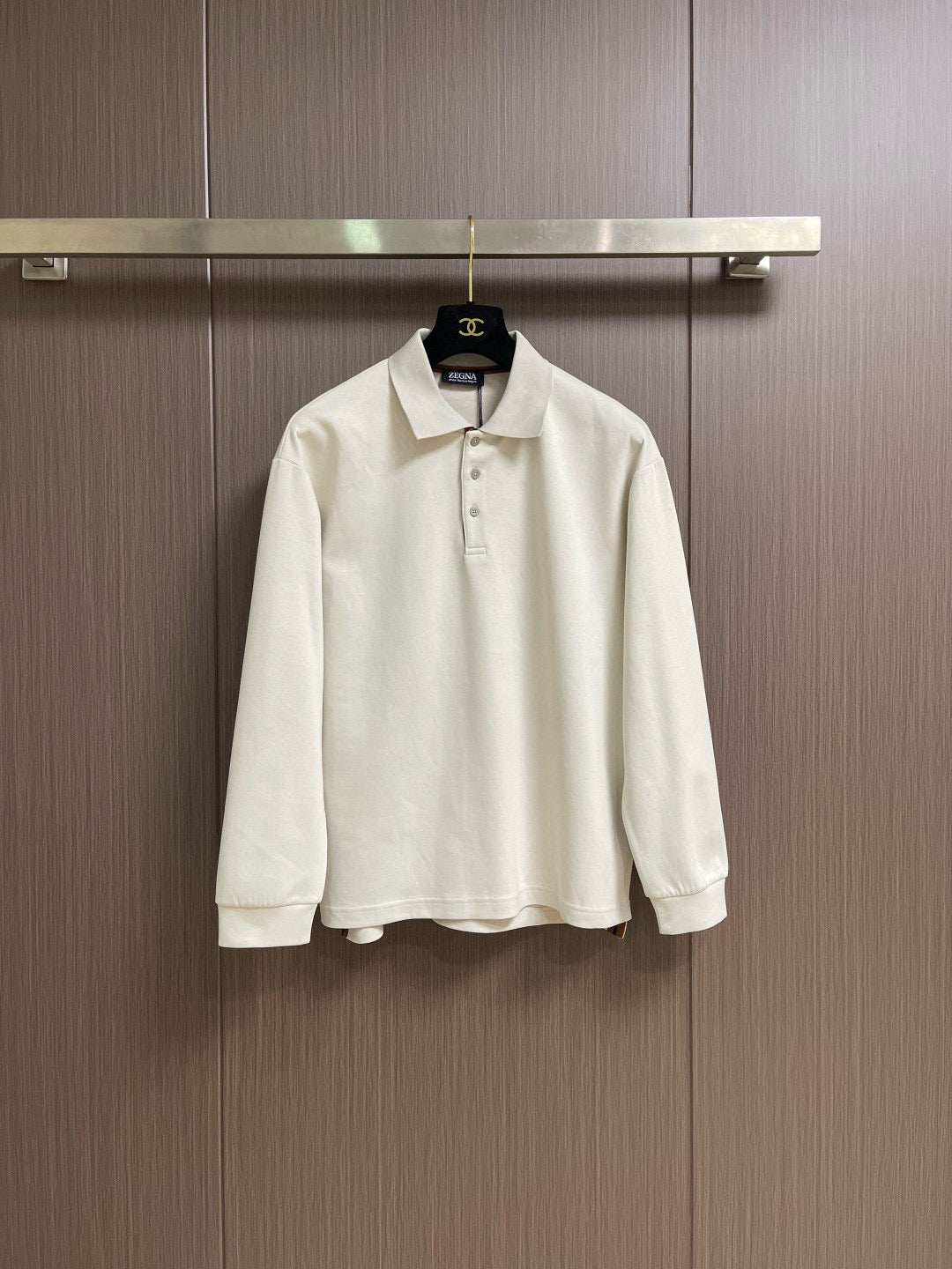 Zegna Long Sleeve Polo