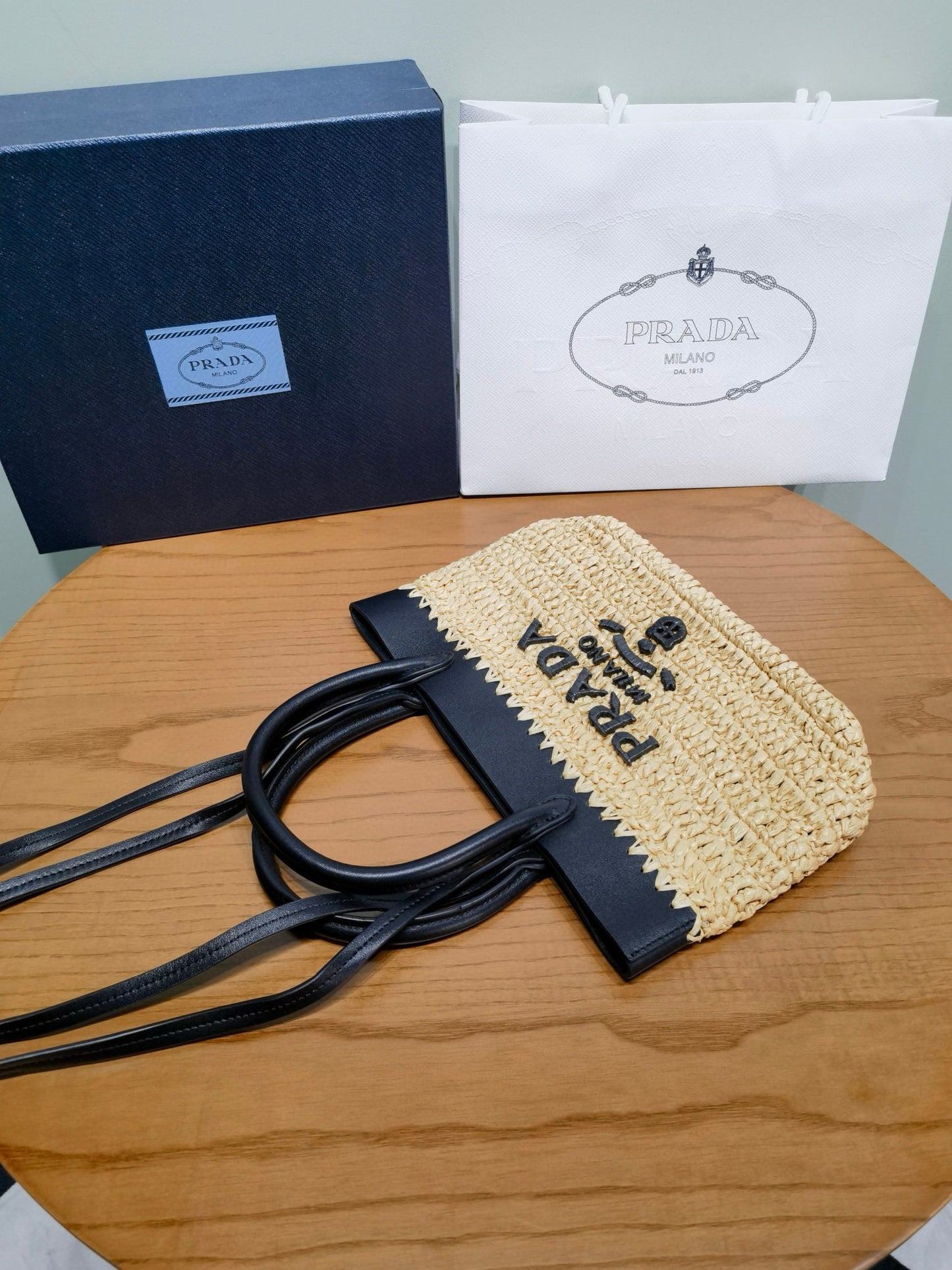 PD Natural Crochet Bucket Bag