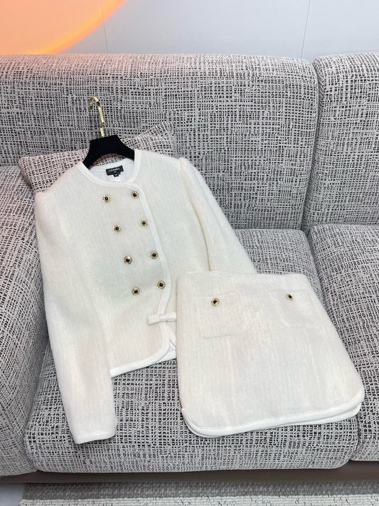 Chanel Cardigan With Skirt Set