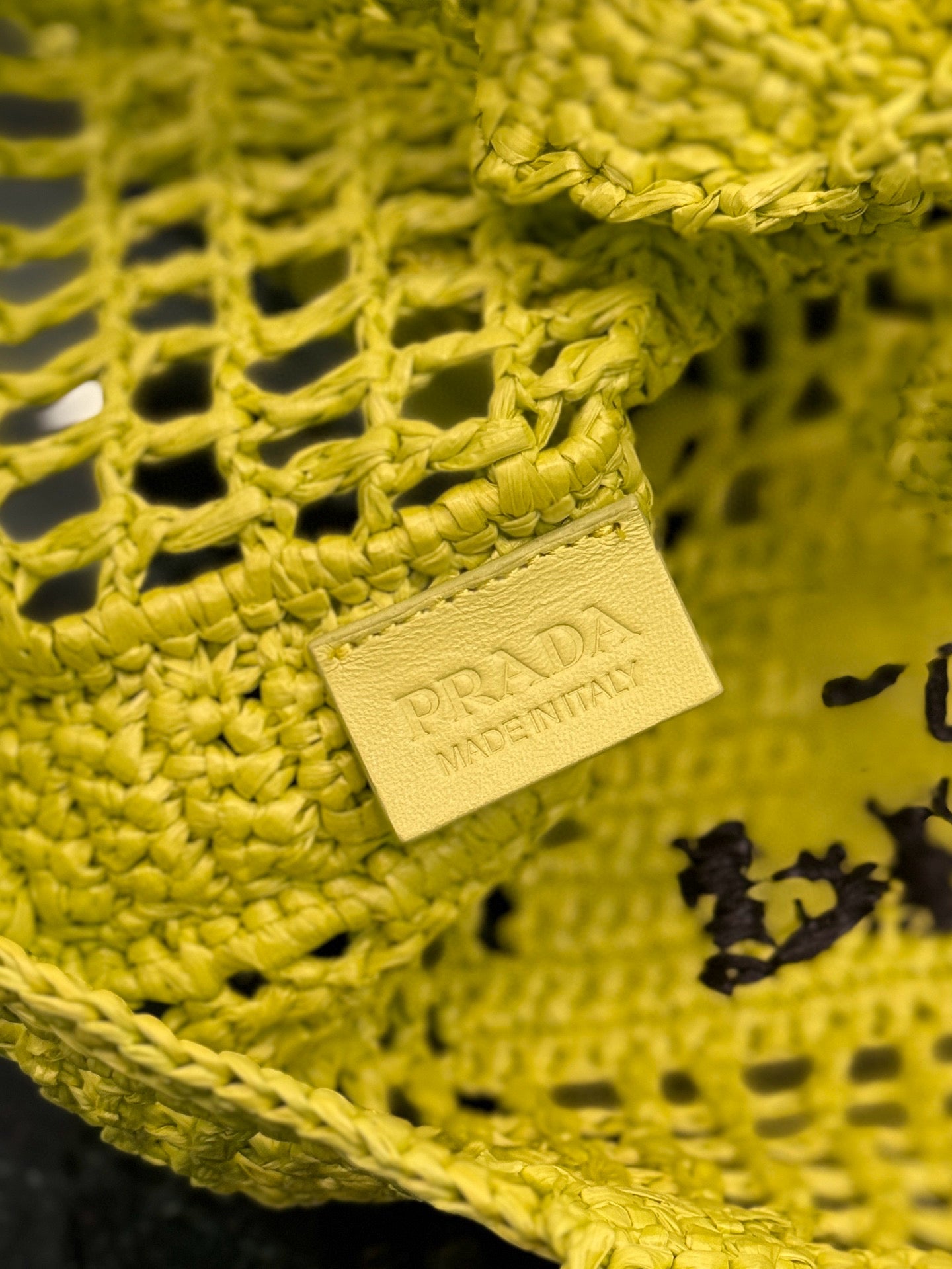 Prada Raffia Tote Bag