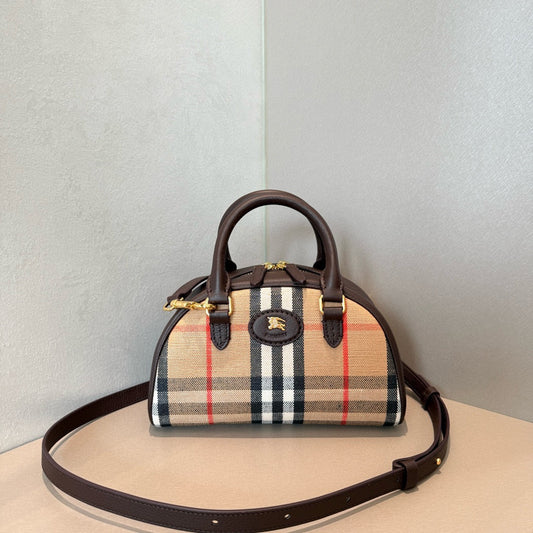 Burberry Mini Highlands Bowling Bag