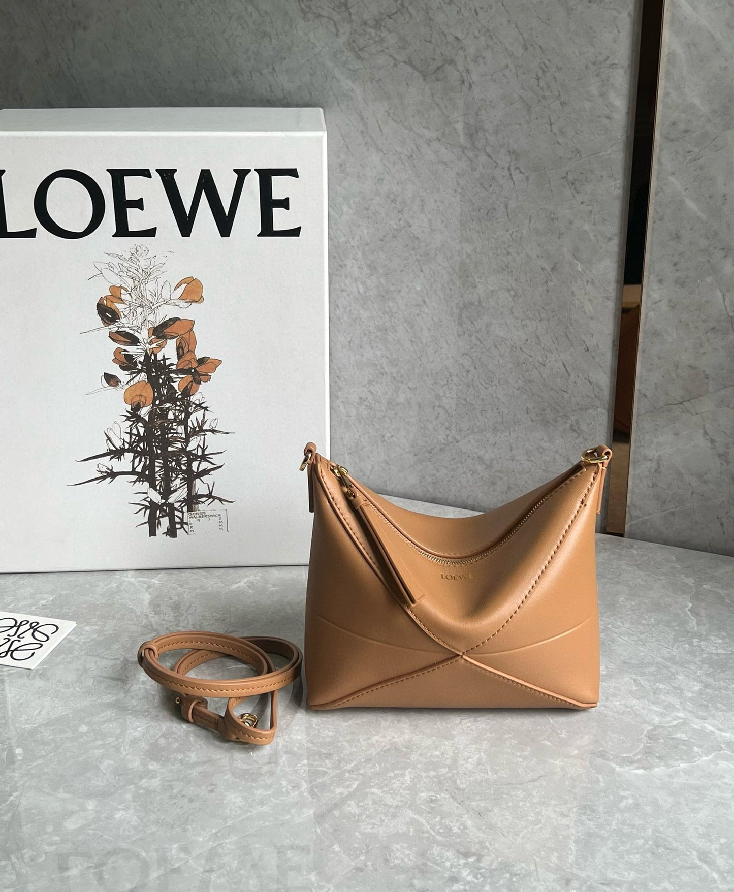 Loewe Puzzle Fold Pouch Mahjong Bag(23x6.5x15.5cm)
