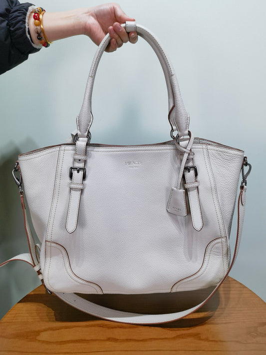 PD Large Leather Tote Bag 38x32x14cm