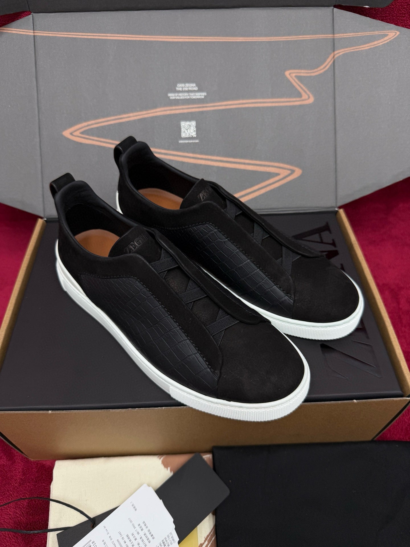 Zegna Alligator Sneakers