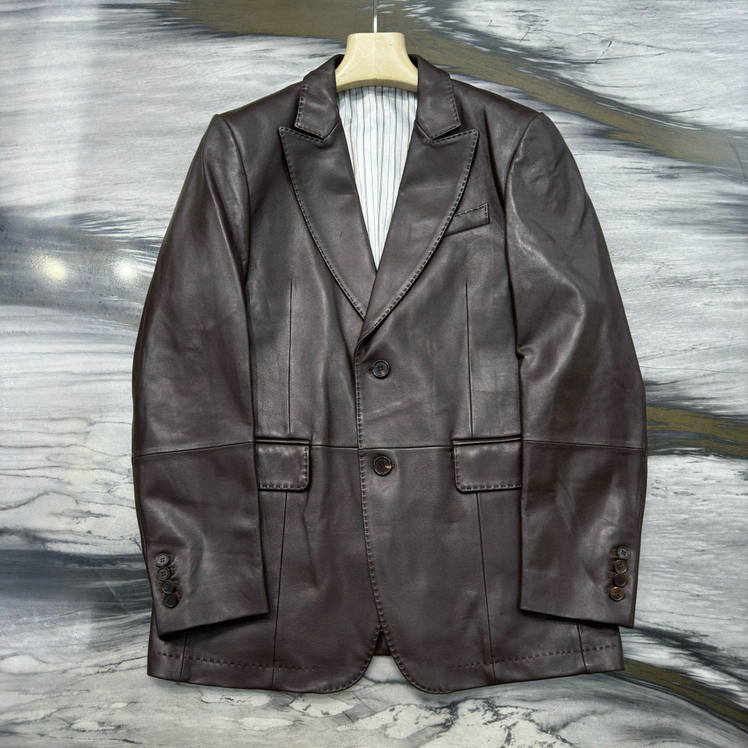 Brunello Cucinelli Leather Coat